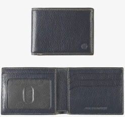Double Contrast Stitch Billfold Wallet