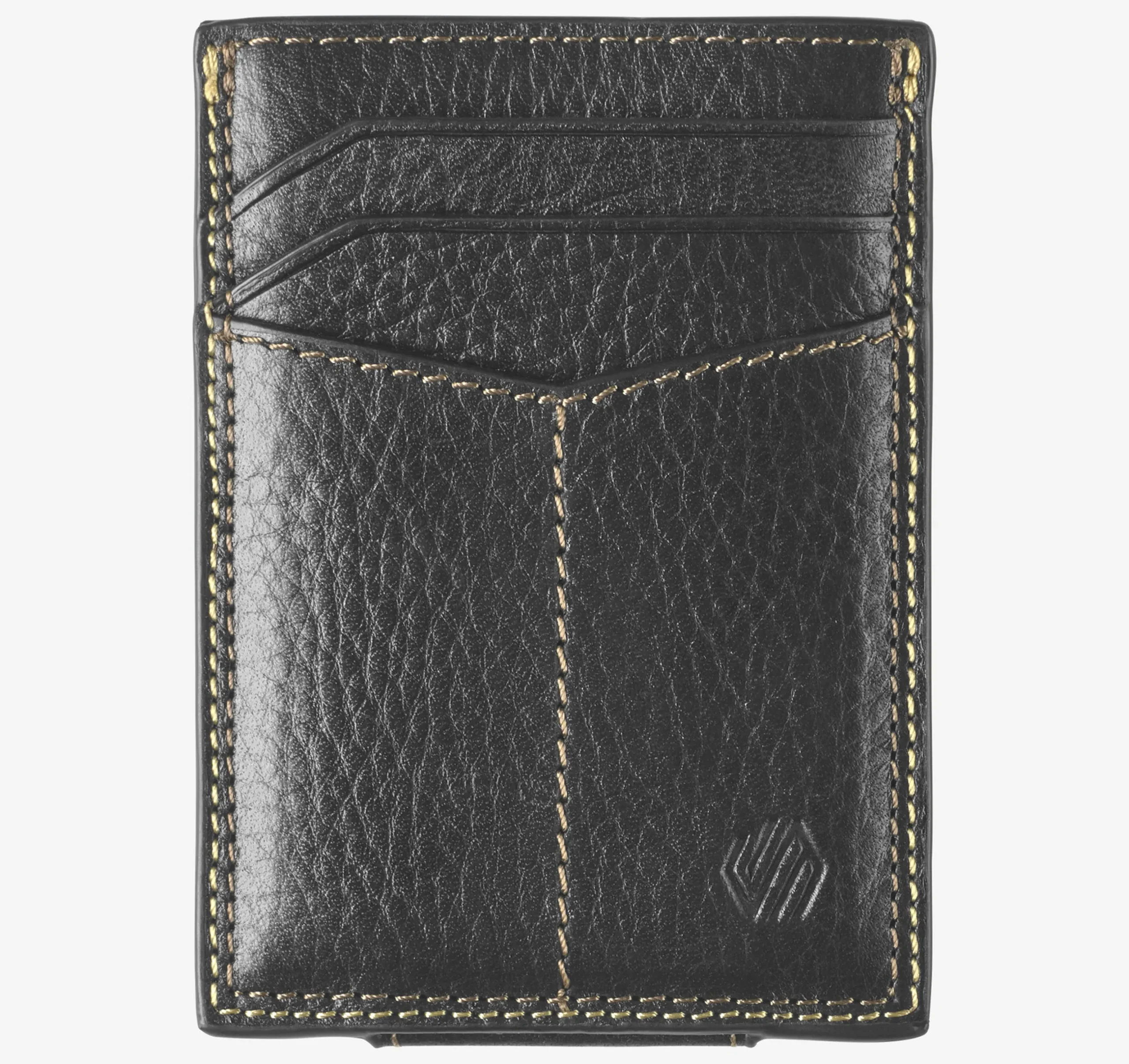 Double-Contrast Stitch Front Pocket Wallet