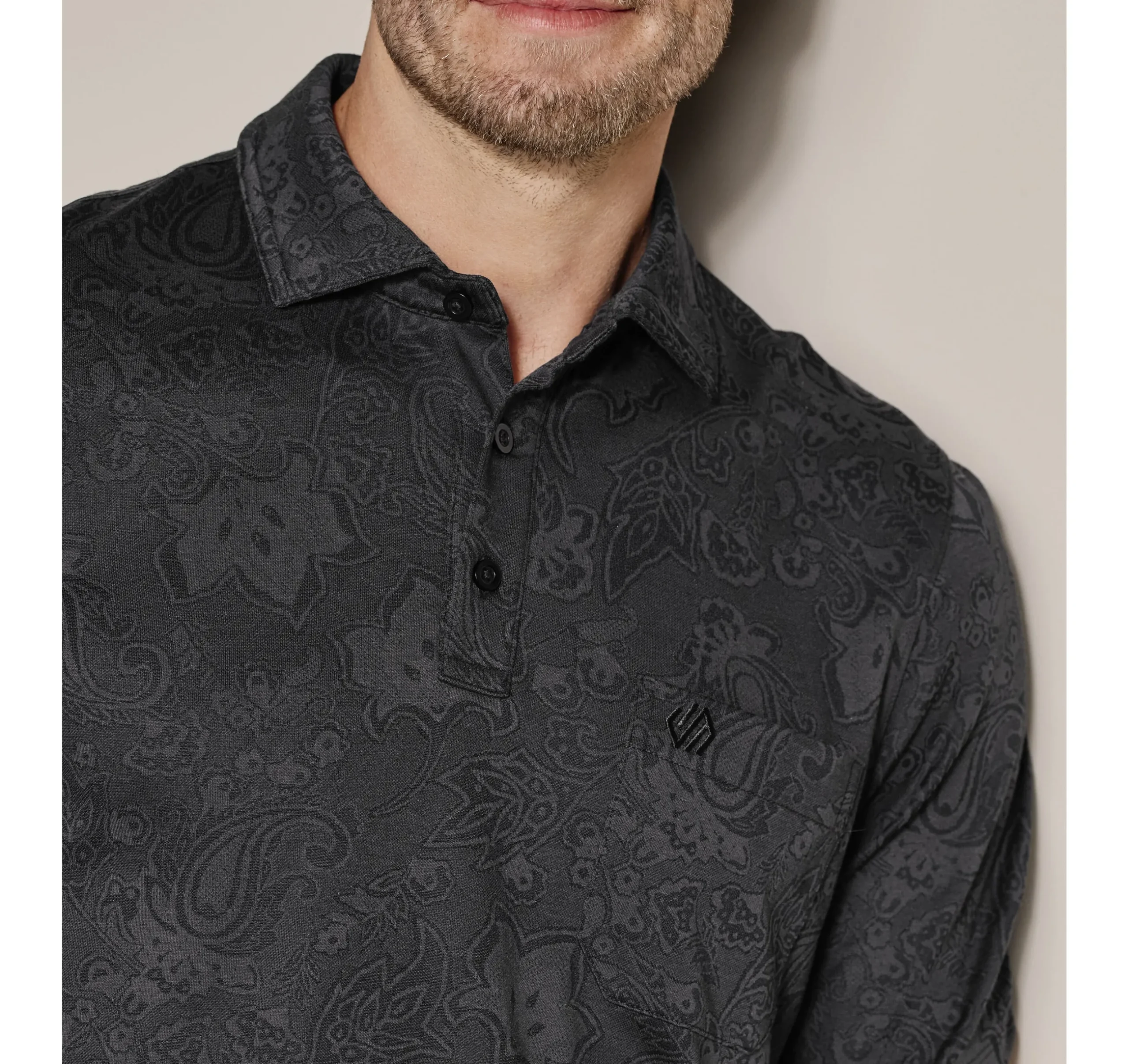 Evans Jacquard Polo