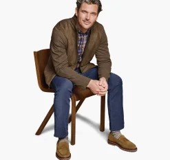 Faux-Suede Full-Zip