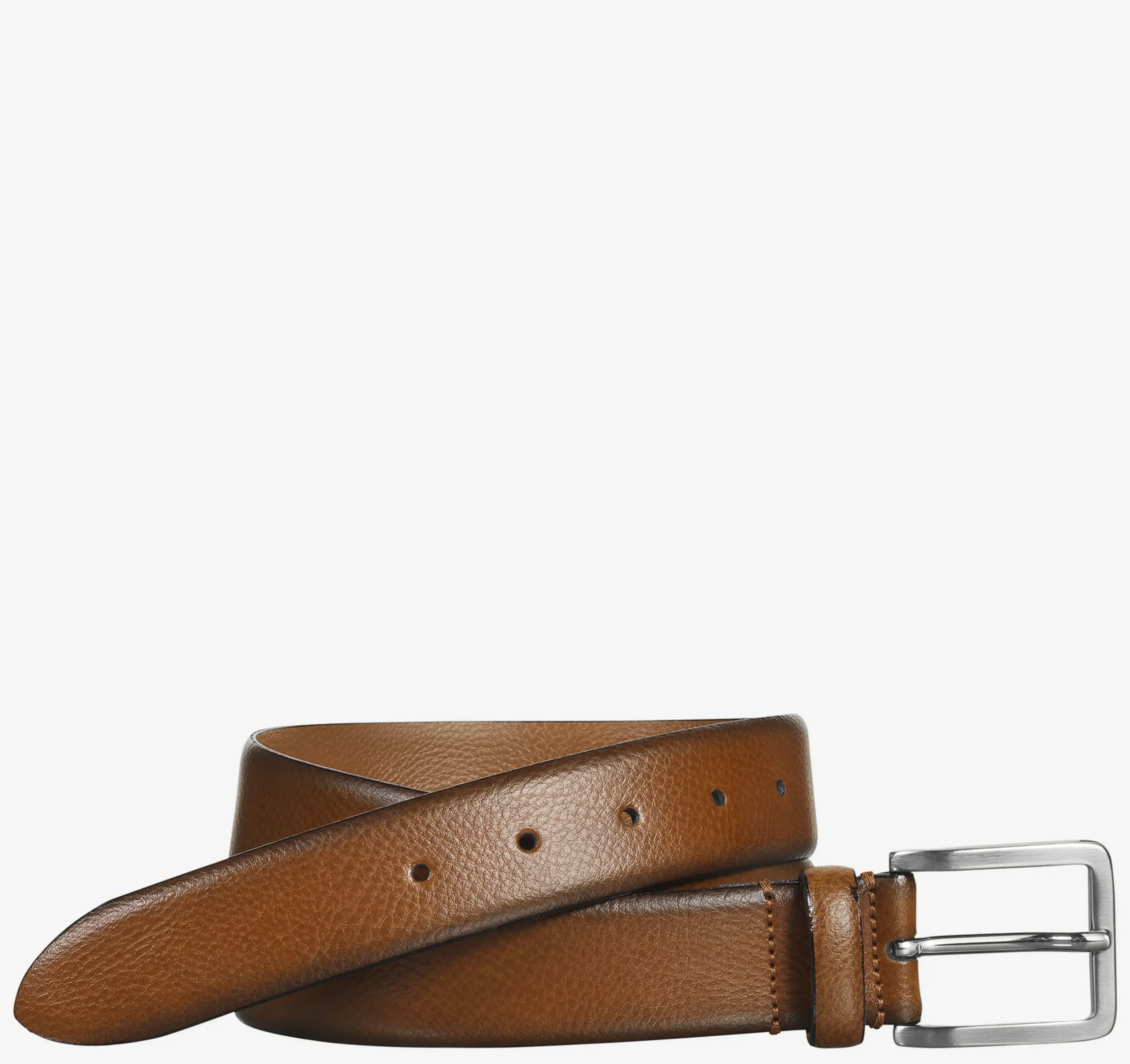 Feather-Edge Italian Leather Belt