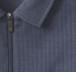 Finn Ribbed Zip Polo