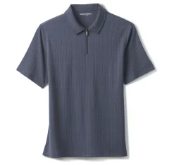 Finn Ribbed Zip Polo