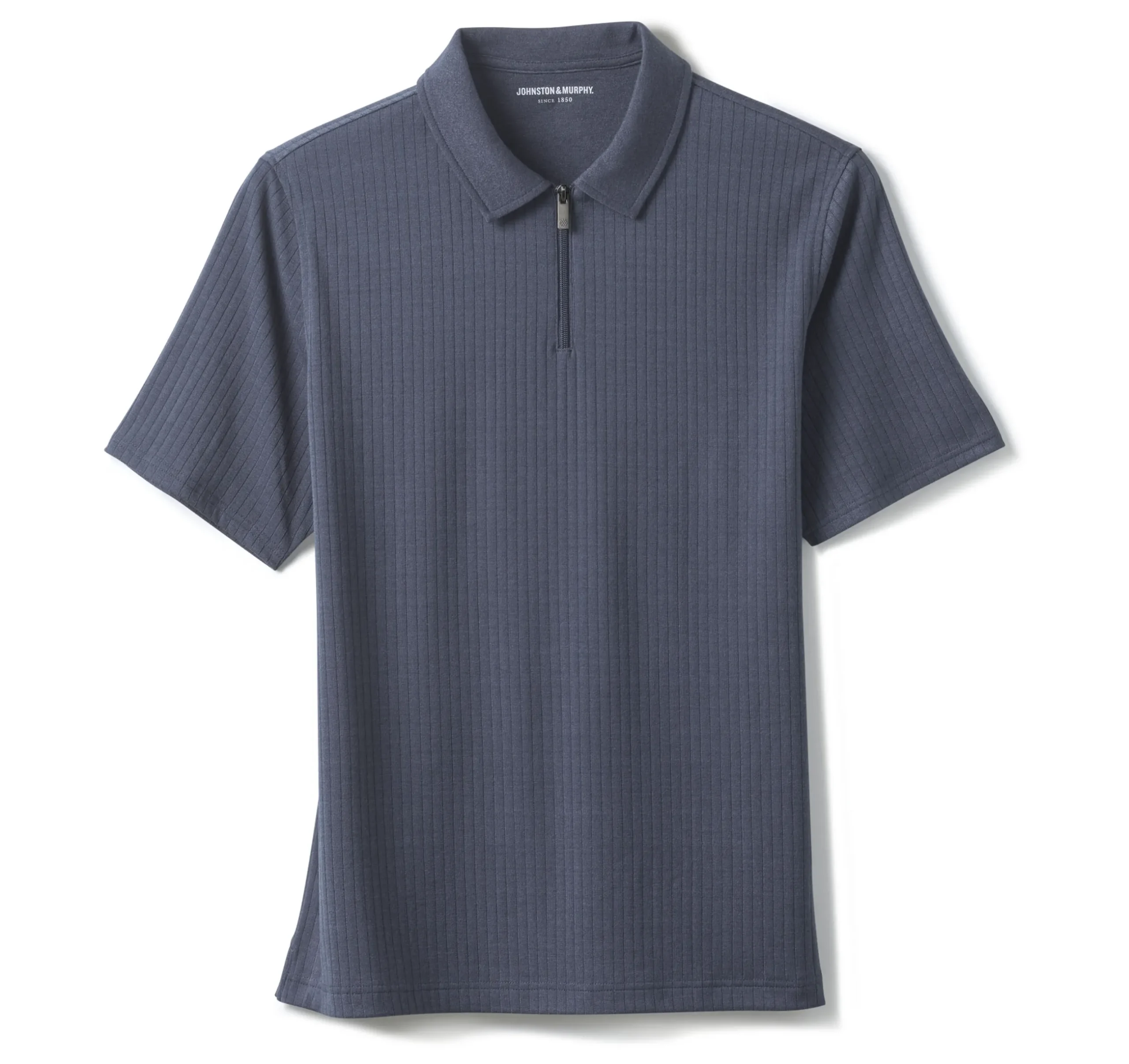 Finn Ribbed Zip Polo
