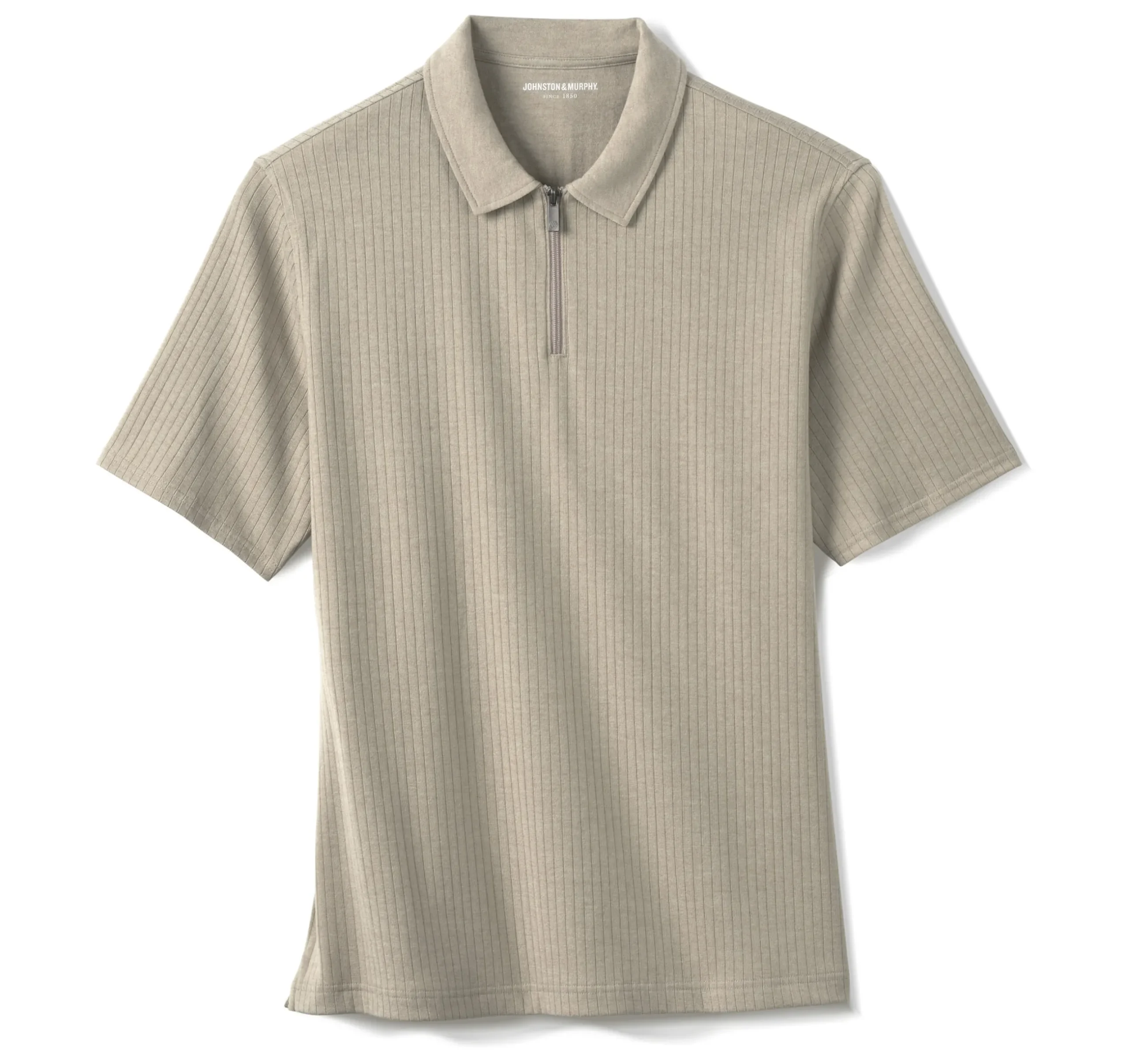 Finn Ribbed Zip Polo