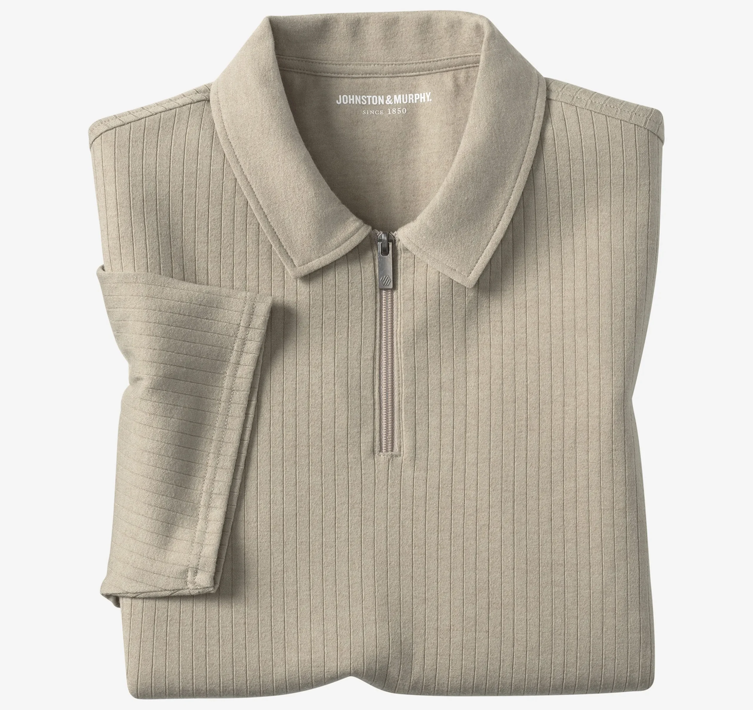 Finn Ribbed Zip Polo