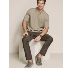 Finn Ribbed Zip Polo