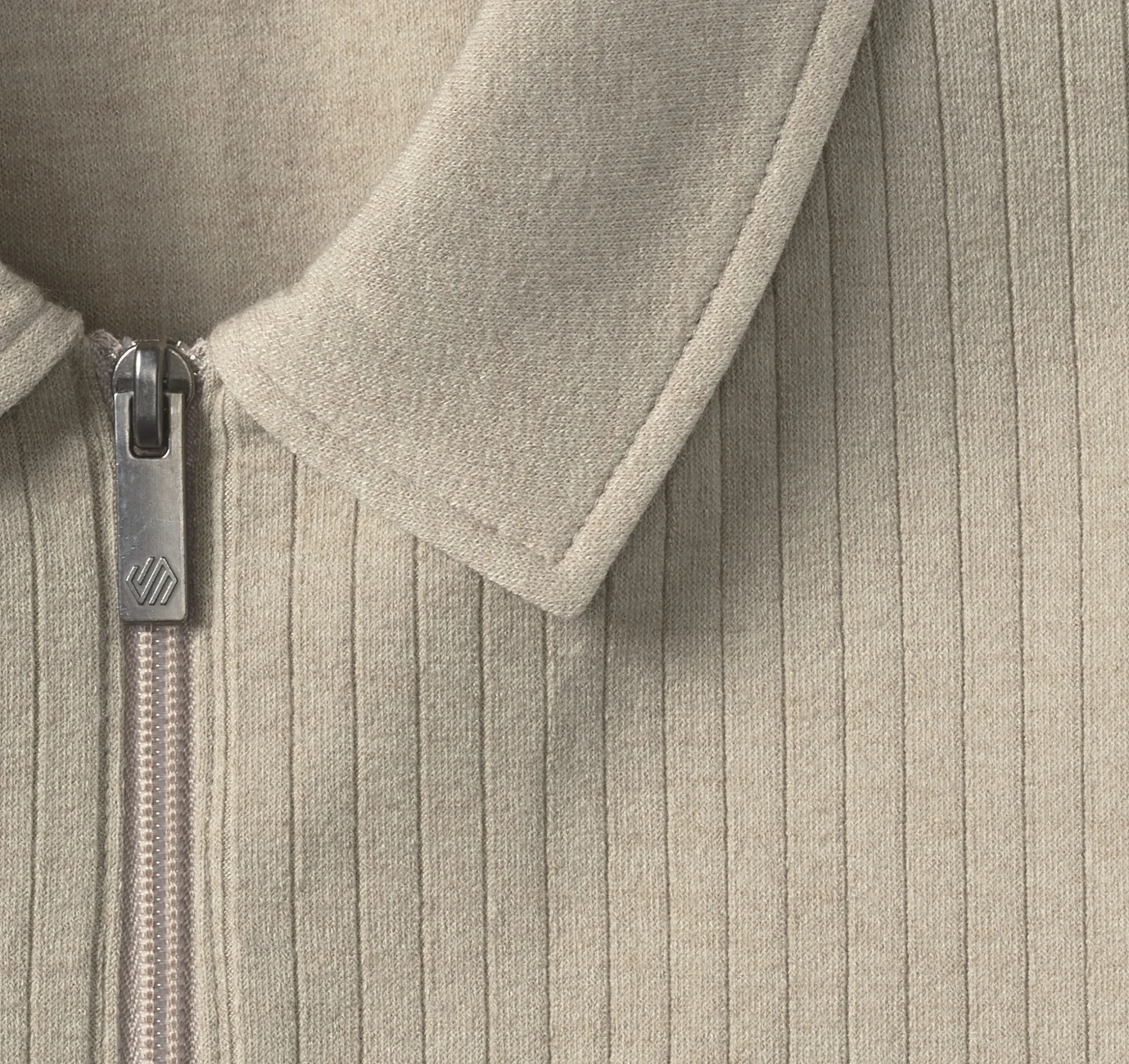 Finn Ribbed Zip Polo