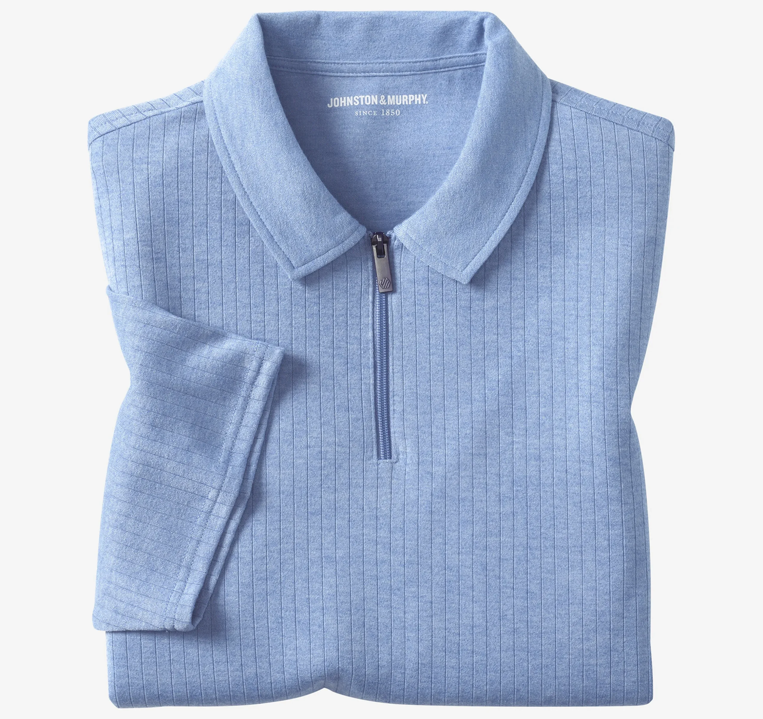 Finn Ribbed Zip Polo