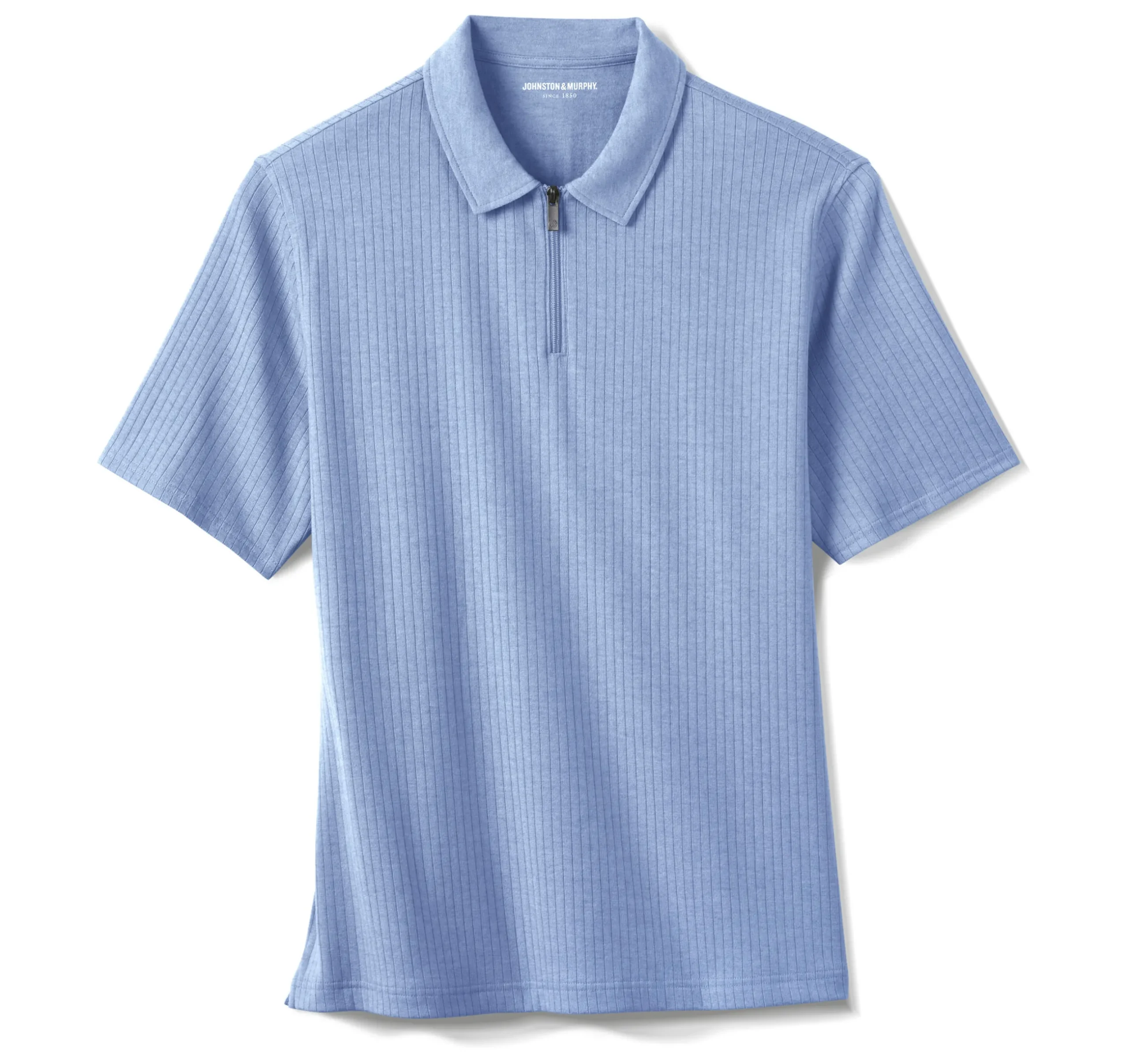 Finn Ribbed Zip Polo