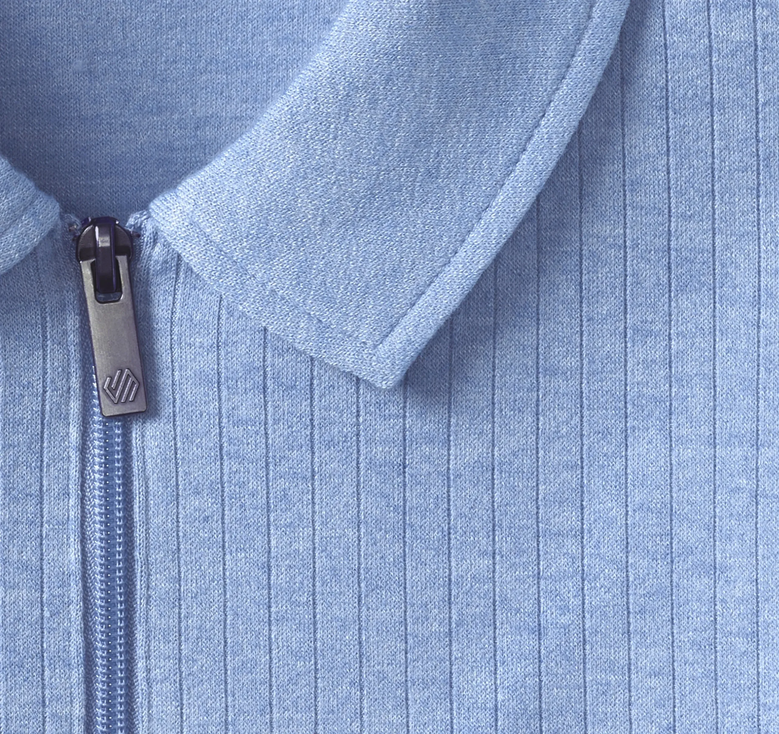 Finn Ribbed Zip Polo