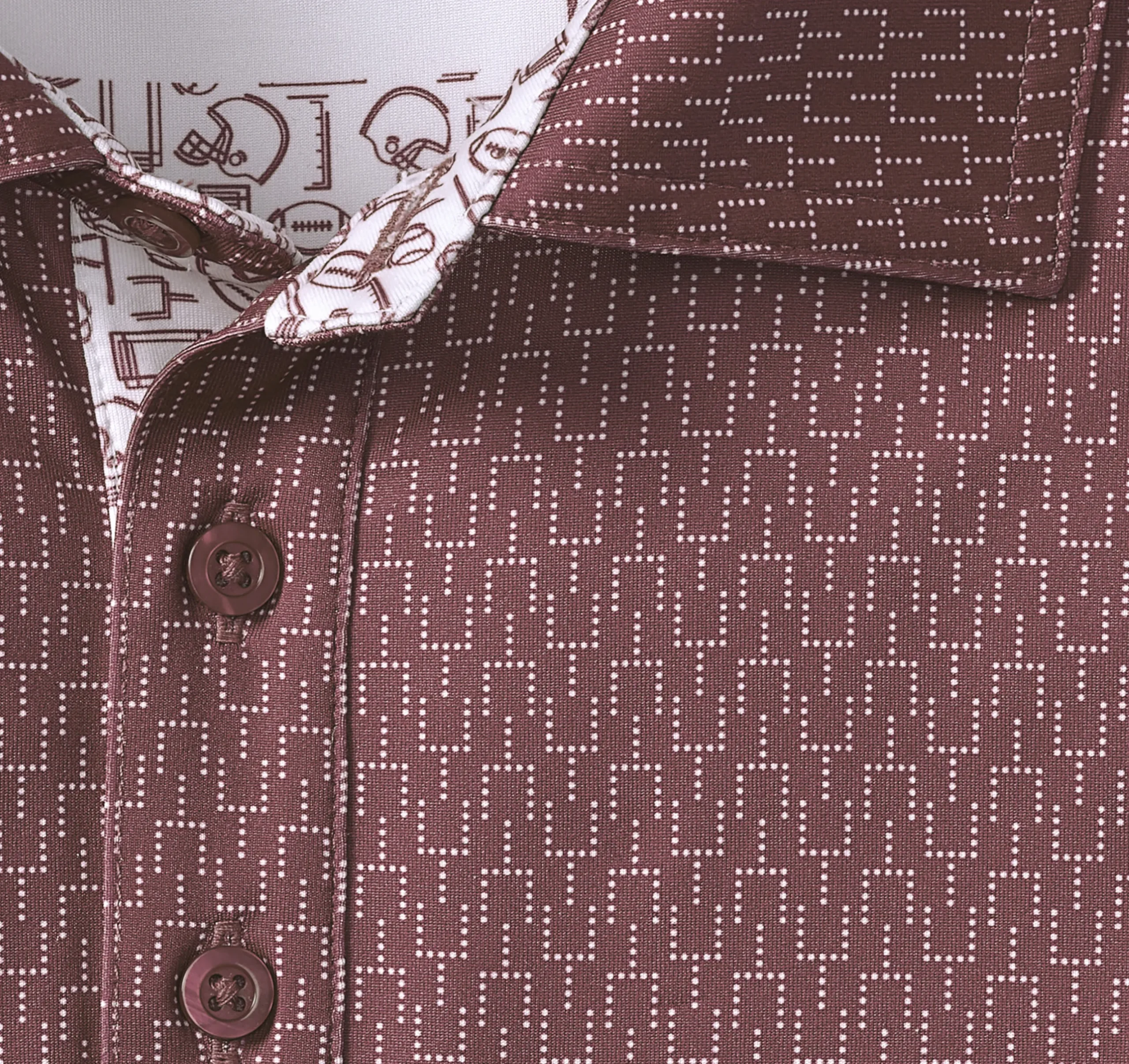 Game Day XC4® Goal Post Print Polo