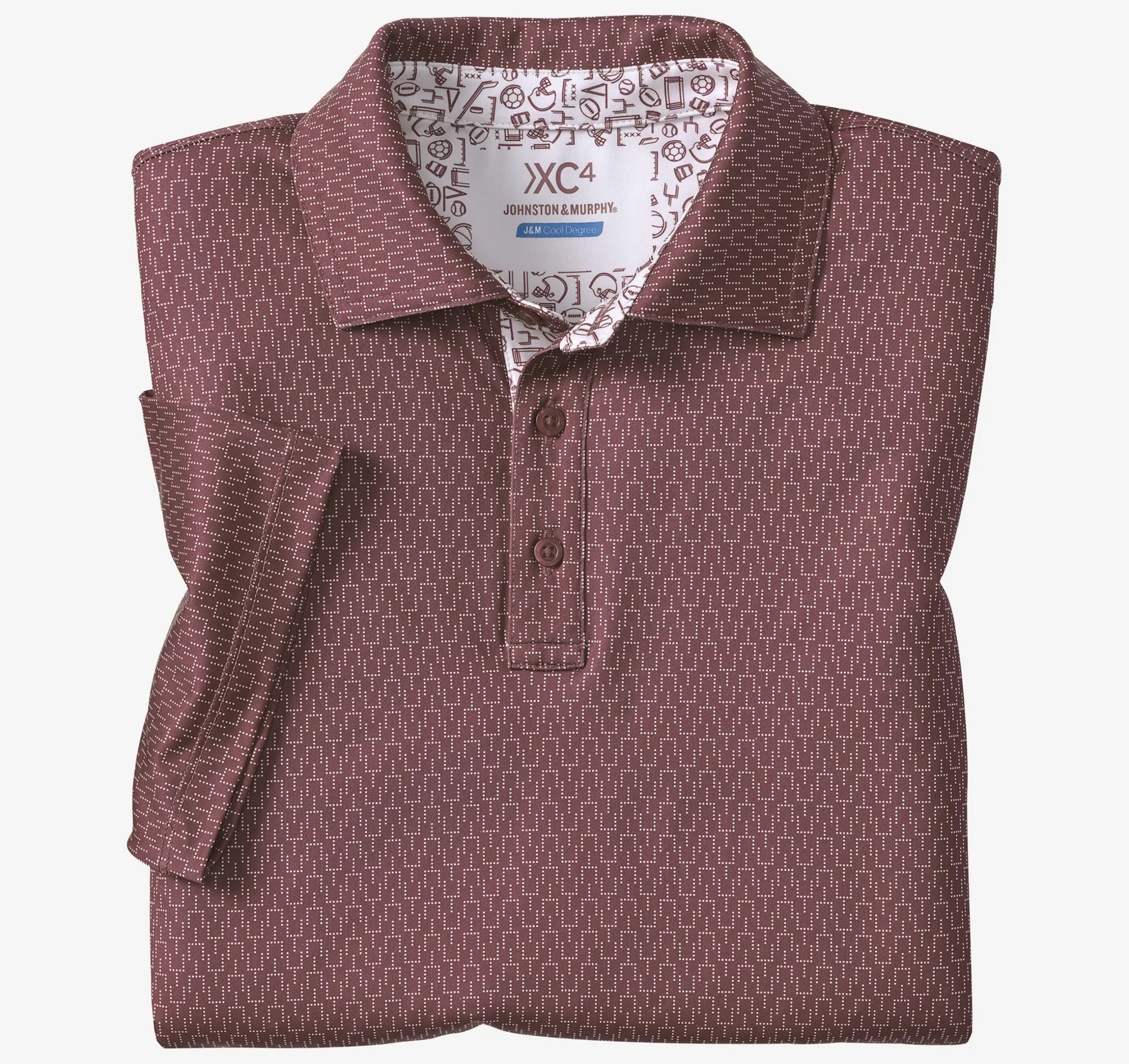 Game Day XC4® Goal Post Print Polo