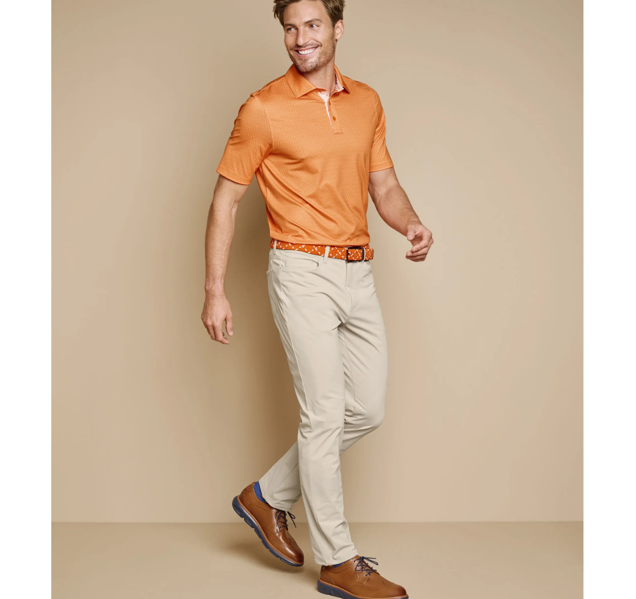 Game Day XC4® Goal Post Print Polo