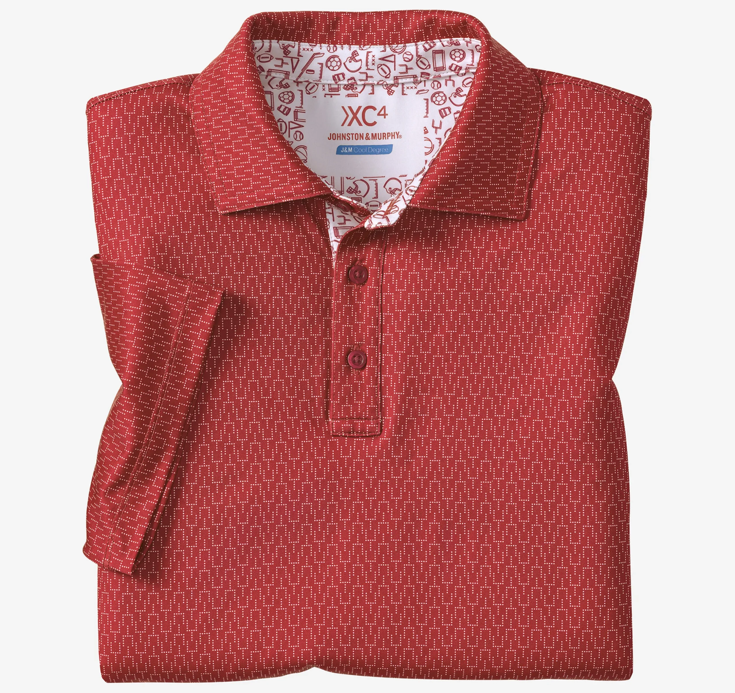 Game Day XC4® Goal Post Print Polo