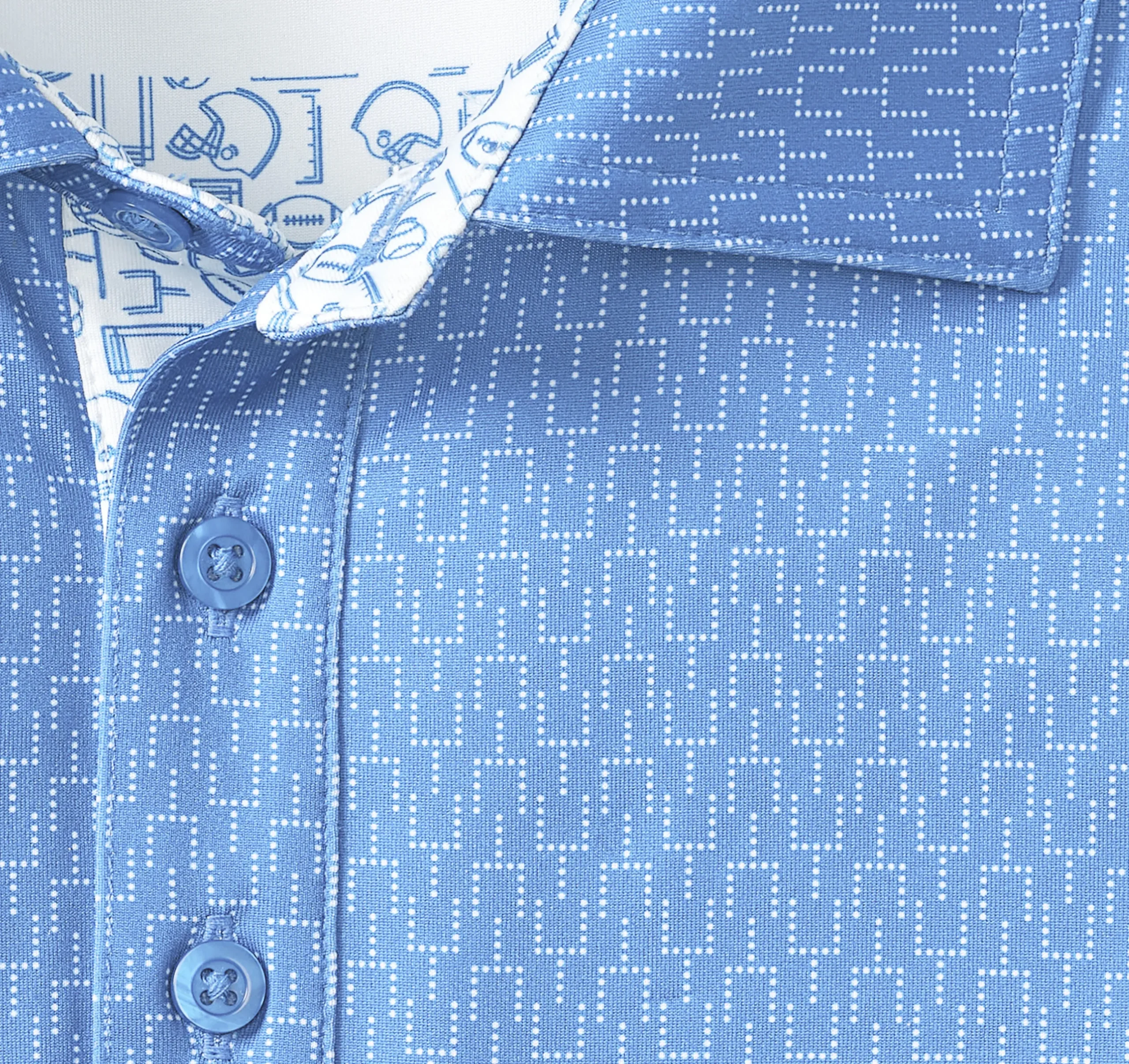 Game Day XC4® Goal Post Print Polo