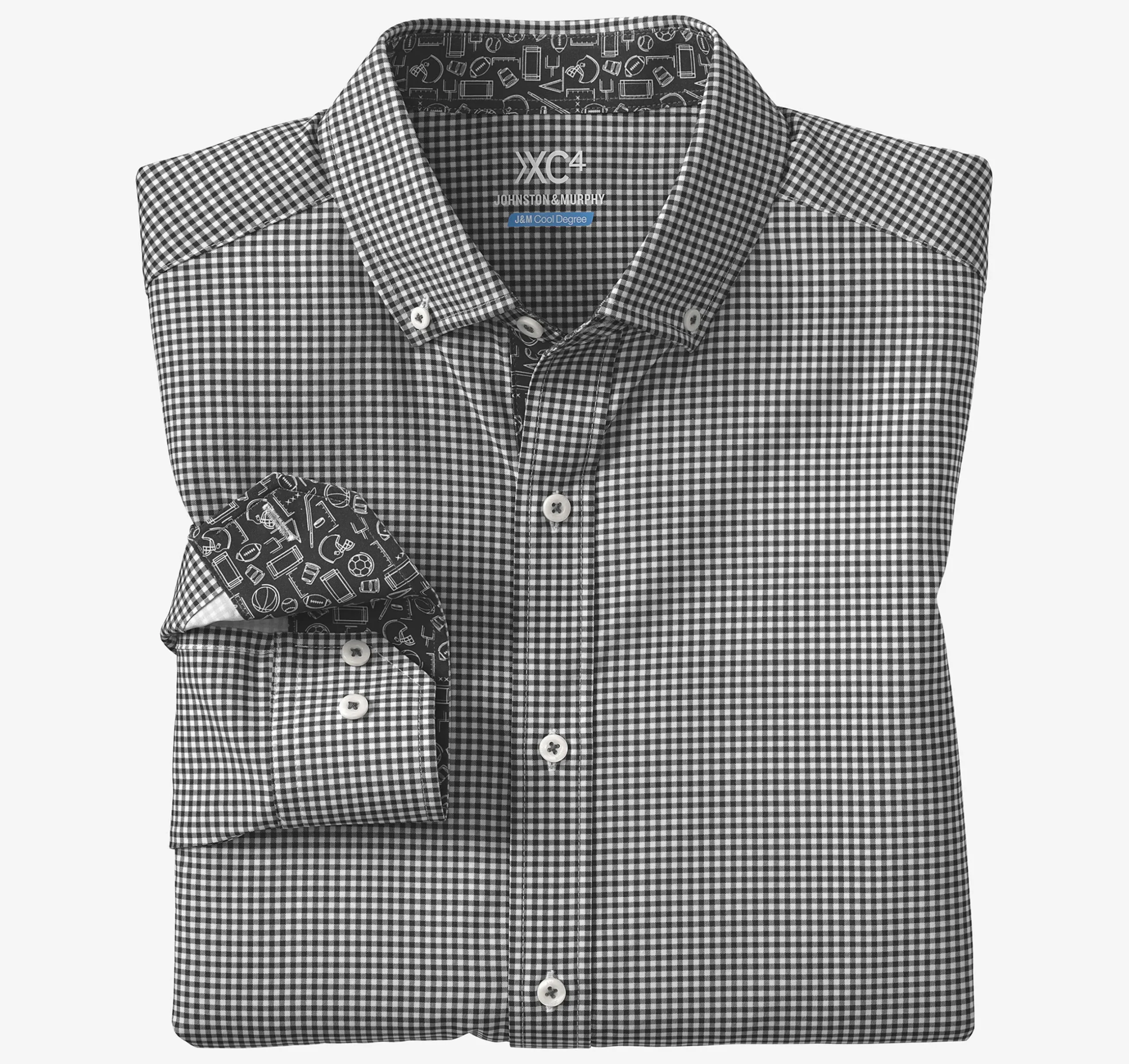 Game Day XC4® Long-Sleeve Gingham Shirt
