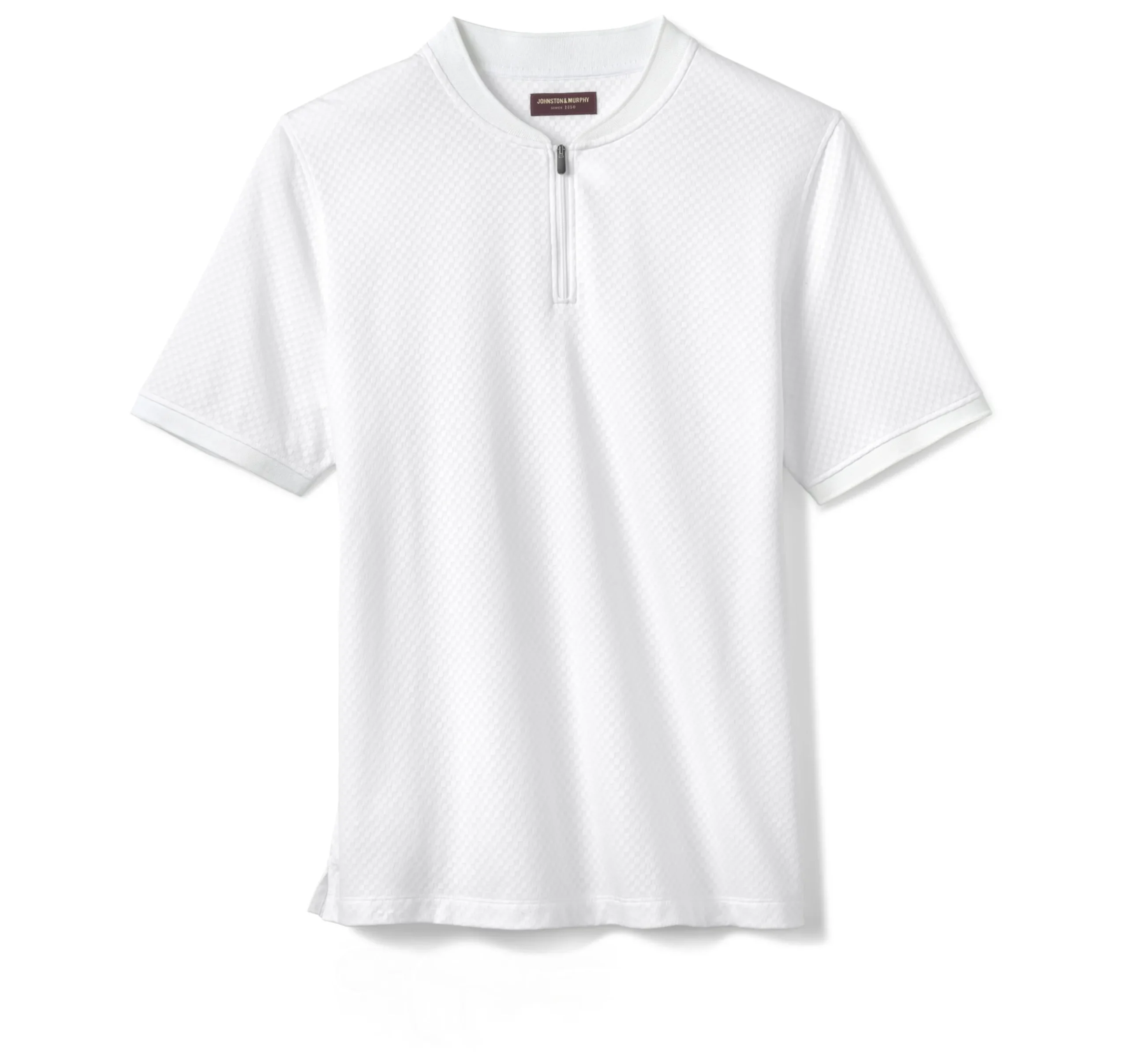 Gavin Zip Jacquard Polo