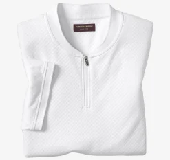 Gavin Zip Jacquard Polo