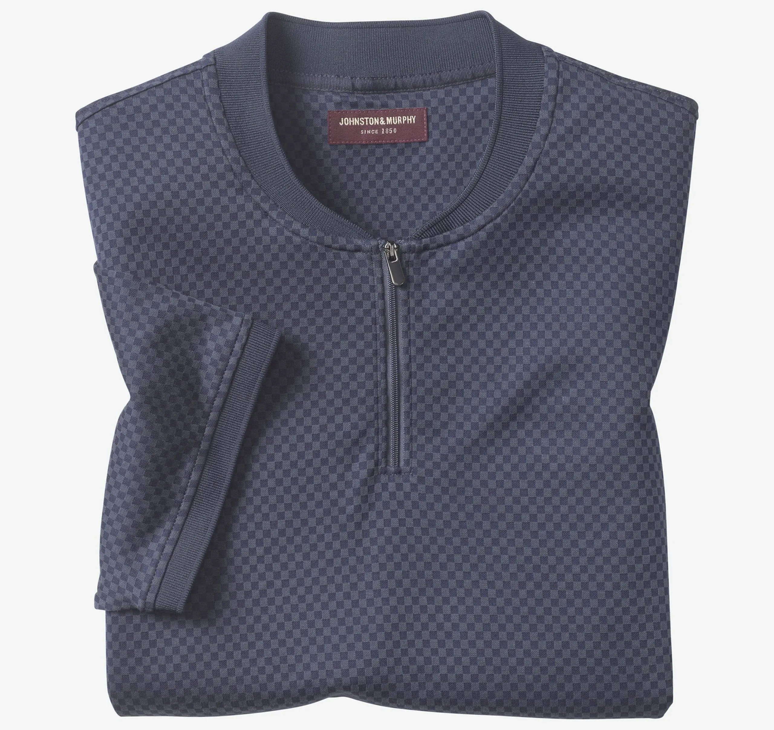 Gavin Zip Jacquard Polo