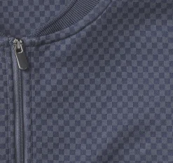 Gavin Zip Jacquard Polo