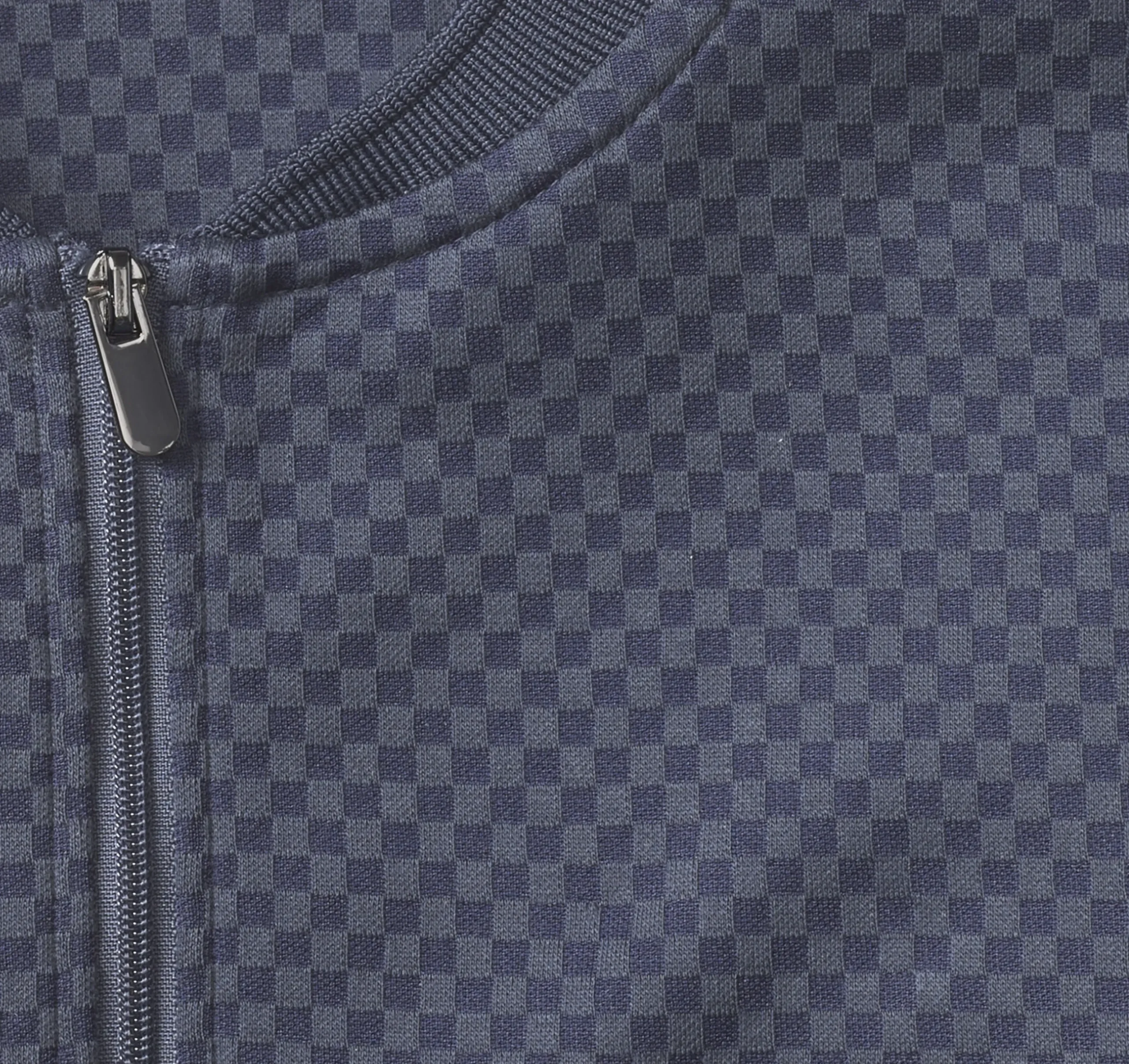 Gavin Zip Jacquard Polo