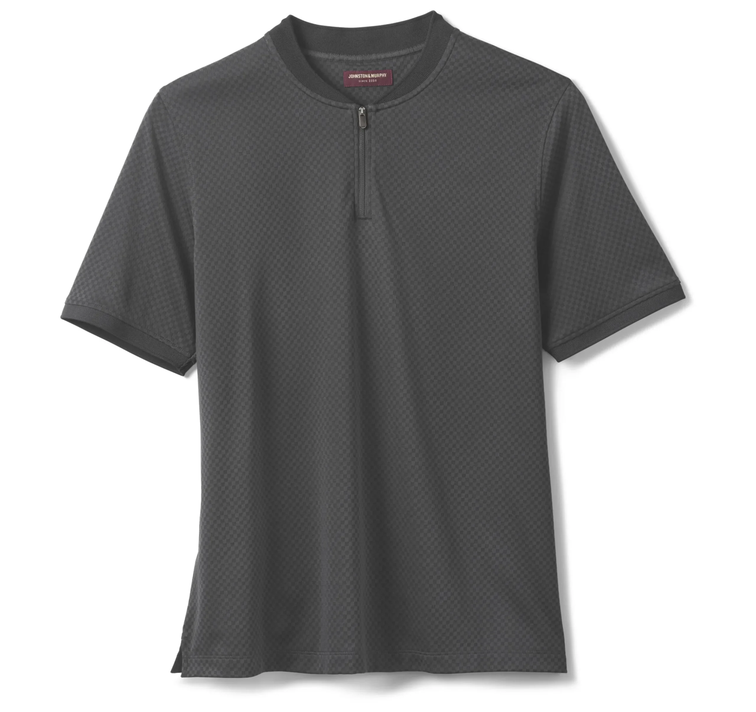 Gavin Zip Jacquard Polo