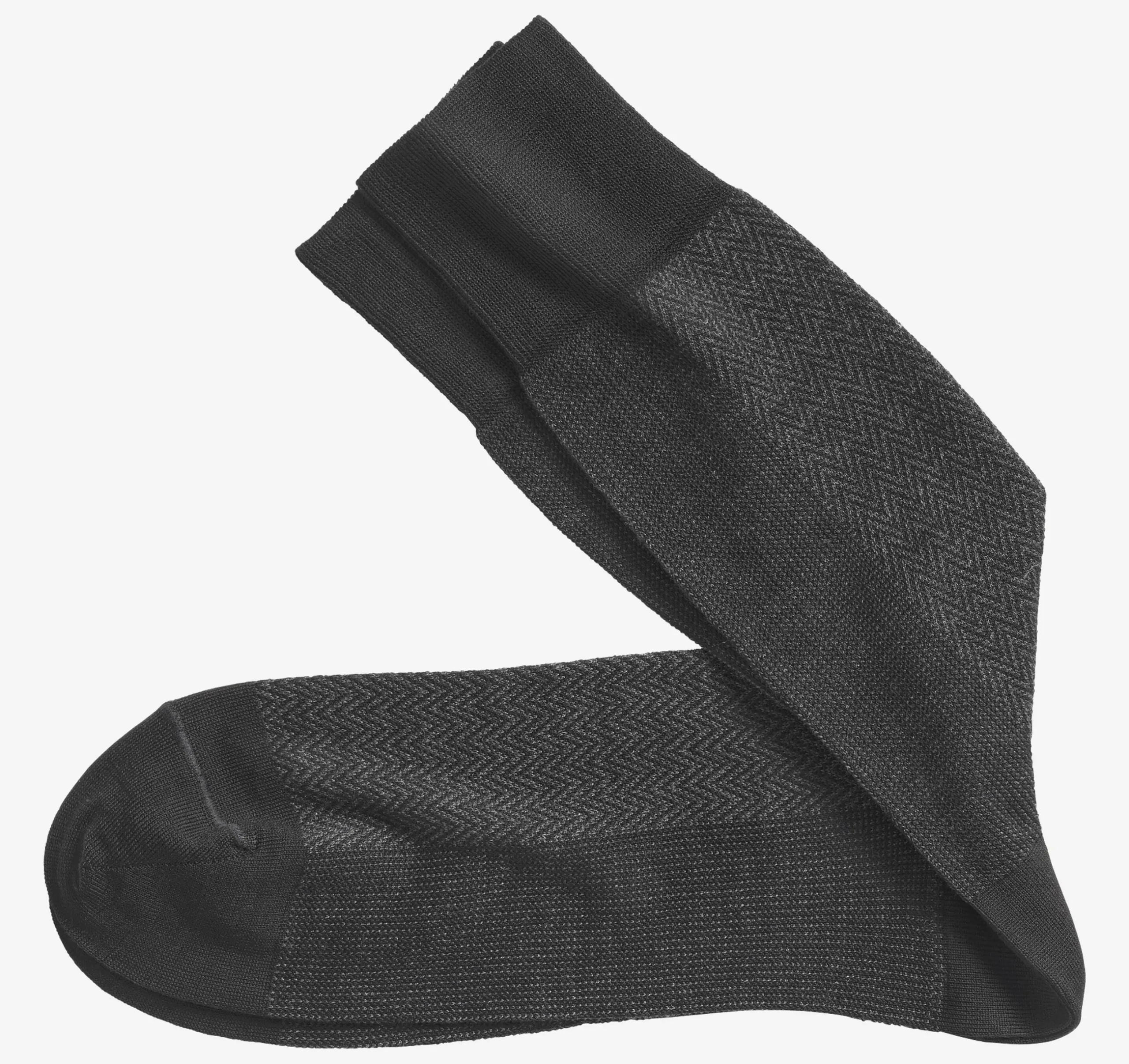 Herringbone Panel Socks