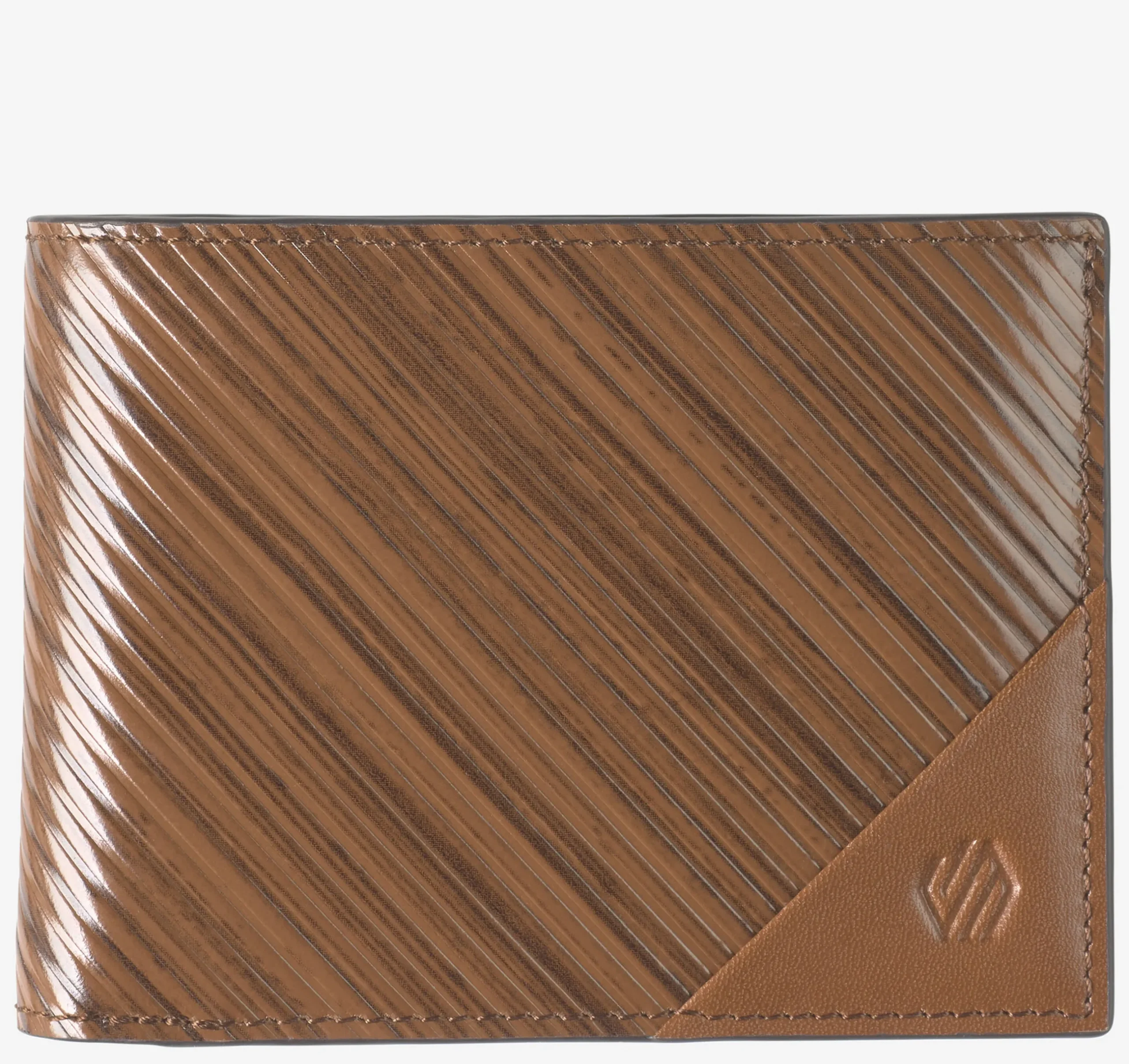 Hudson Diagonal-Etched Billfold Wallet