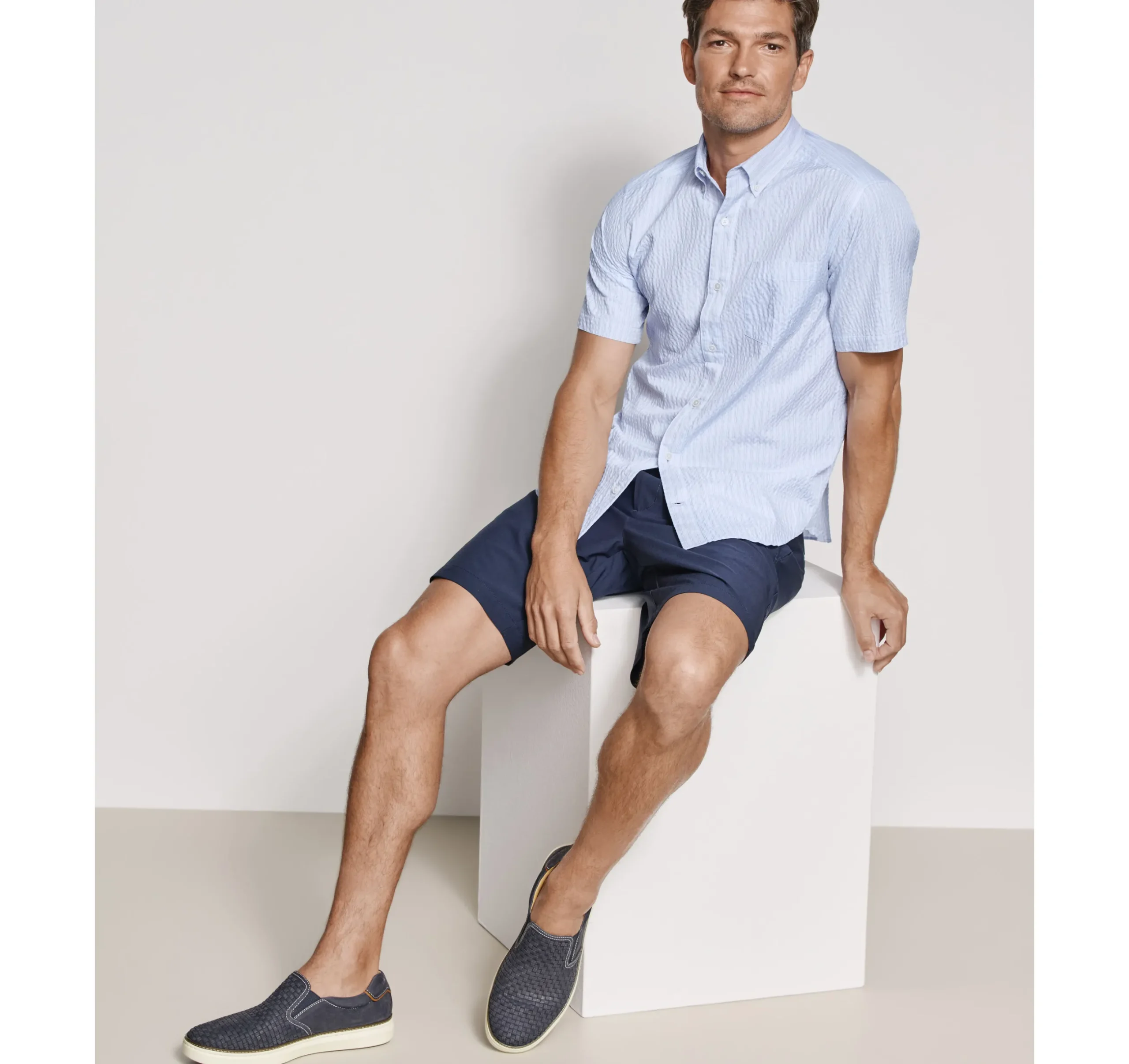 Leland Seersucker Short-Sleeve Shirt