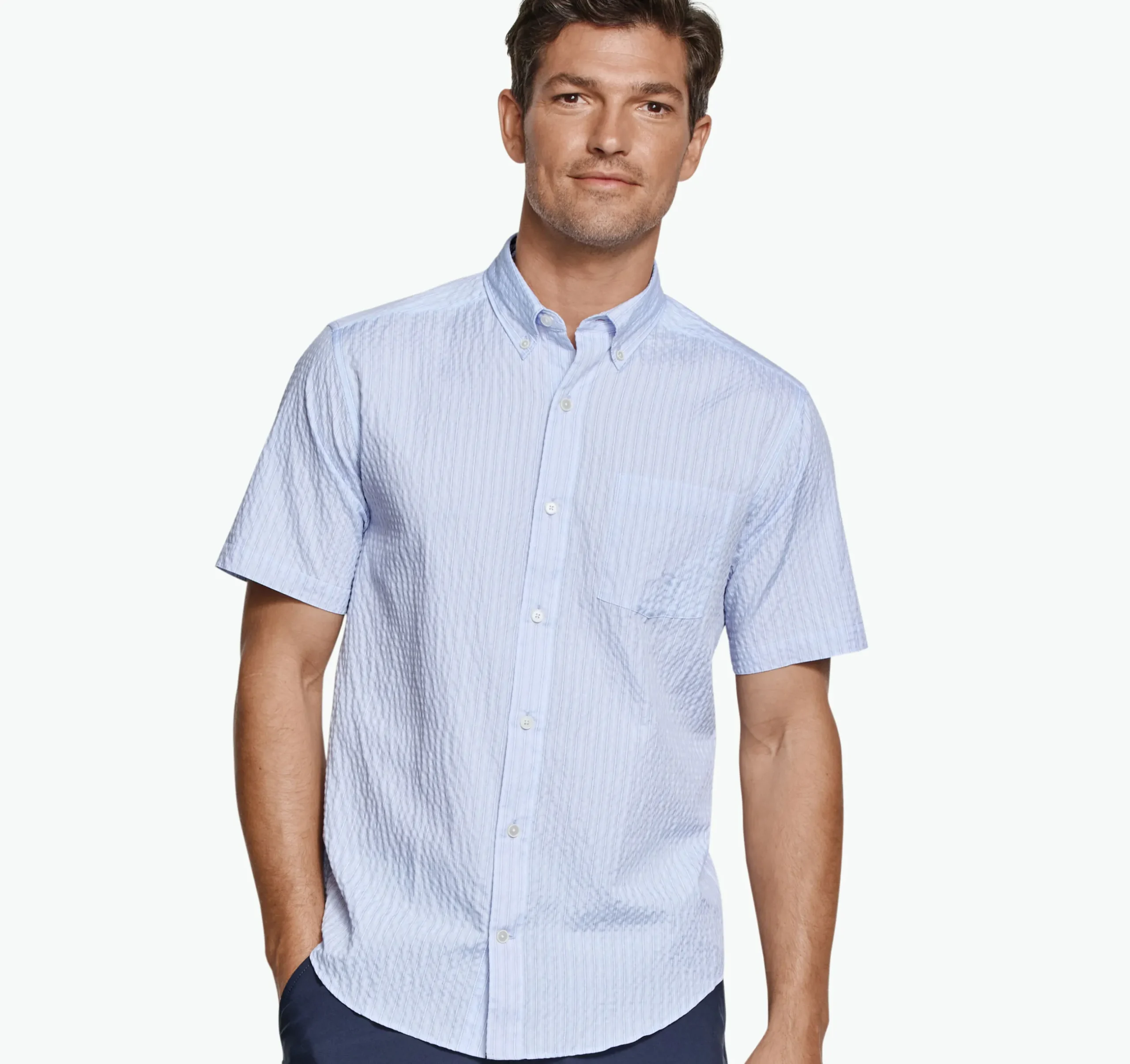 Leland Seersucker Short-Sleeve Shirt