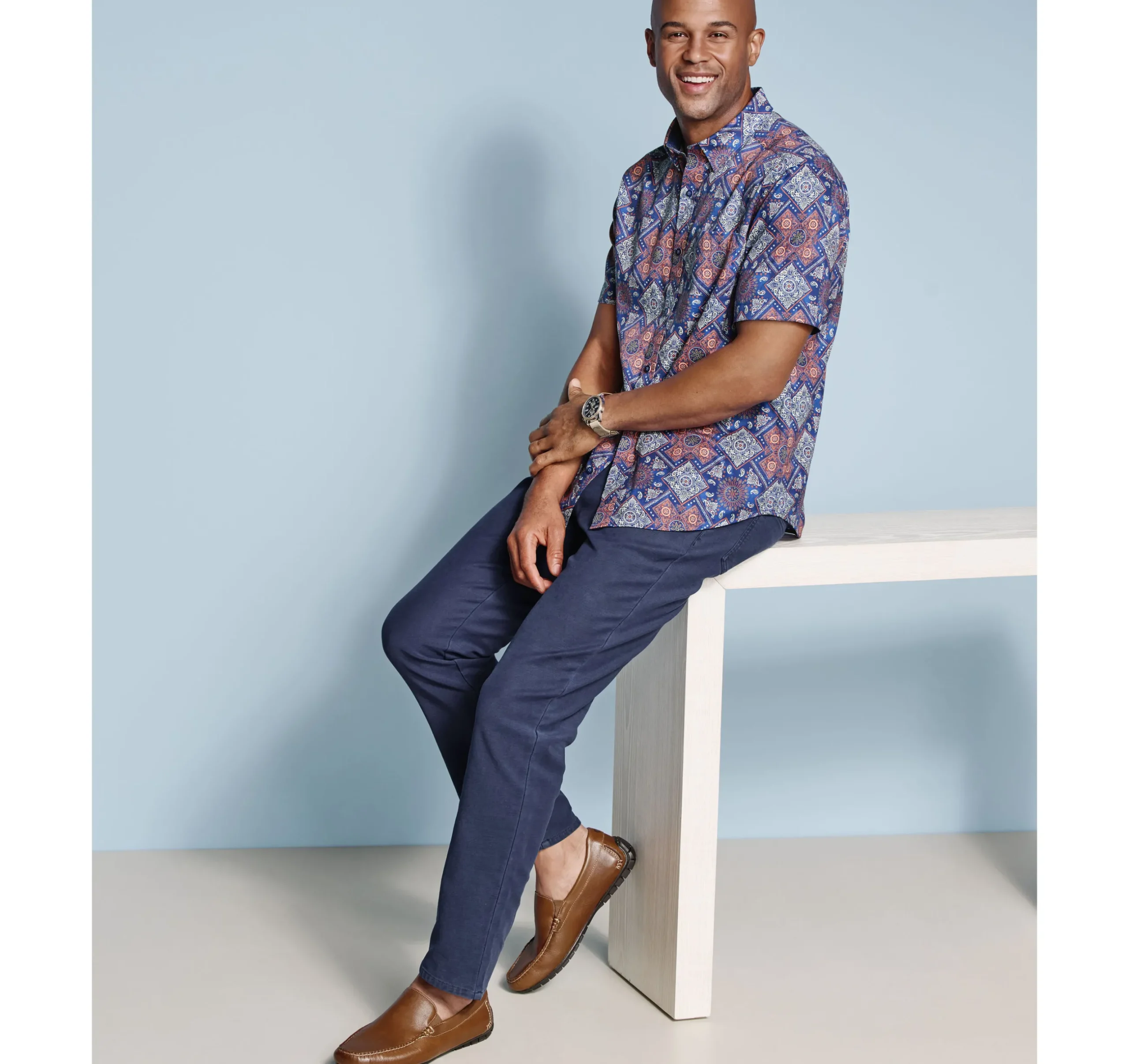 Logan Printed Short-Sleeve Shirt