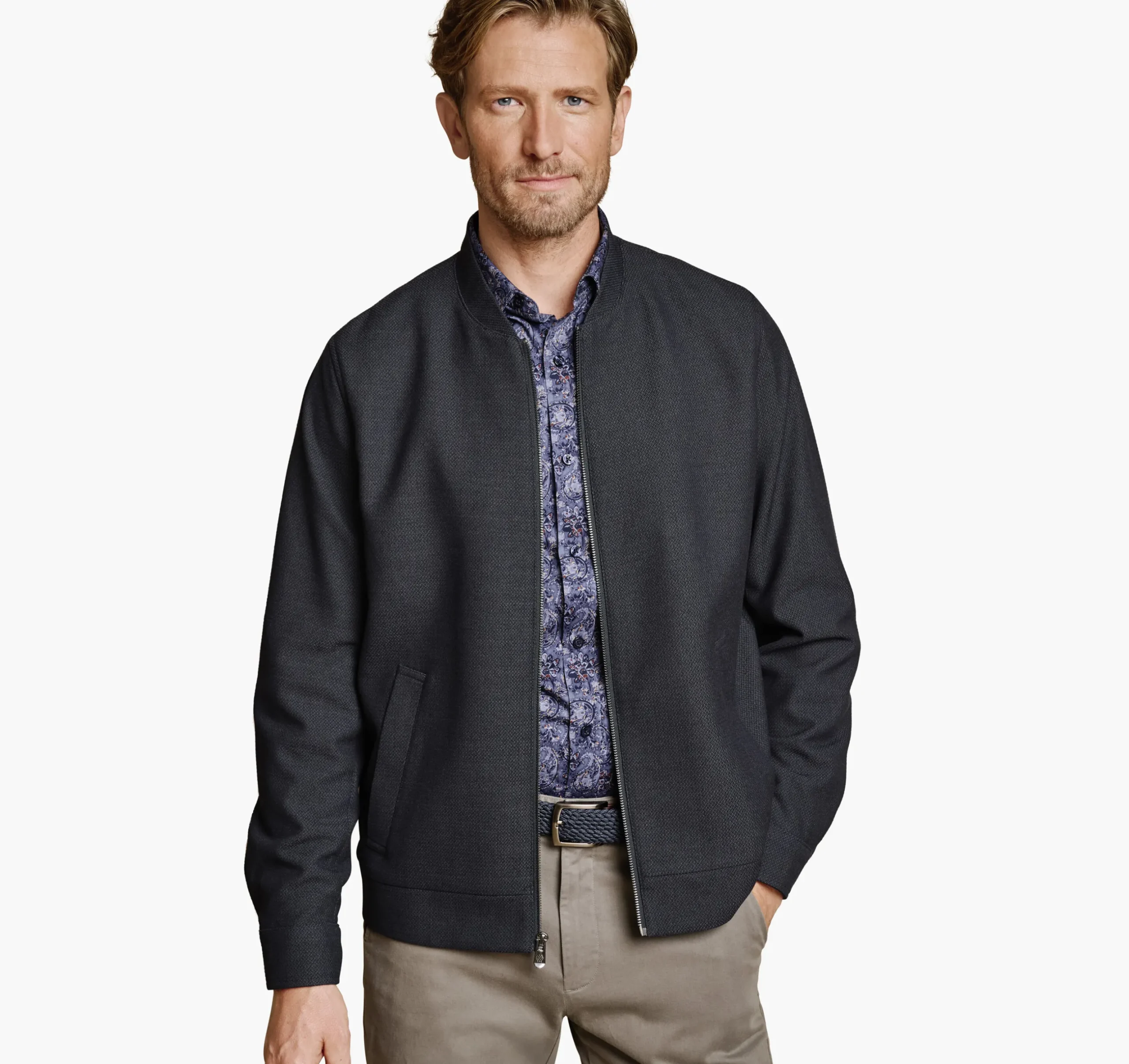 Patterned Full-Zip