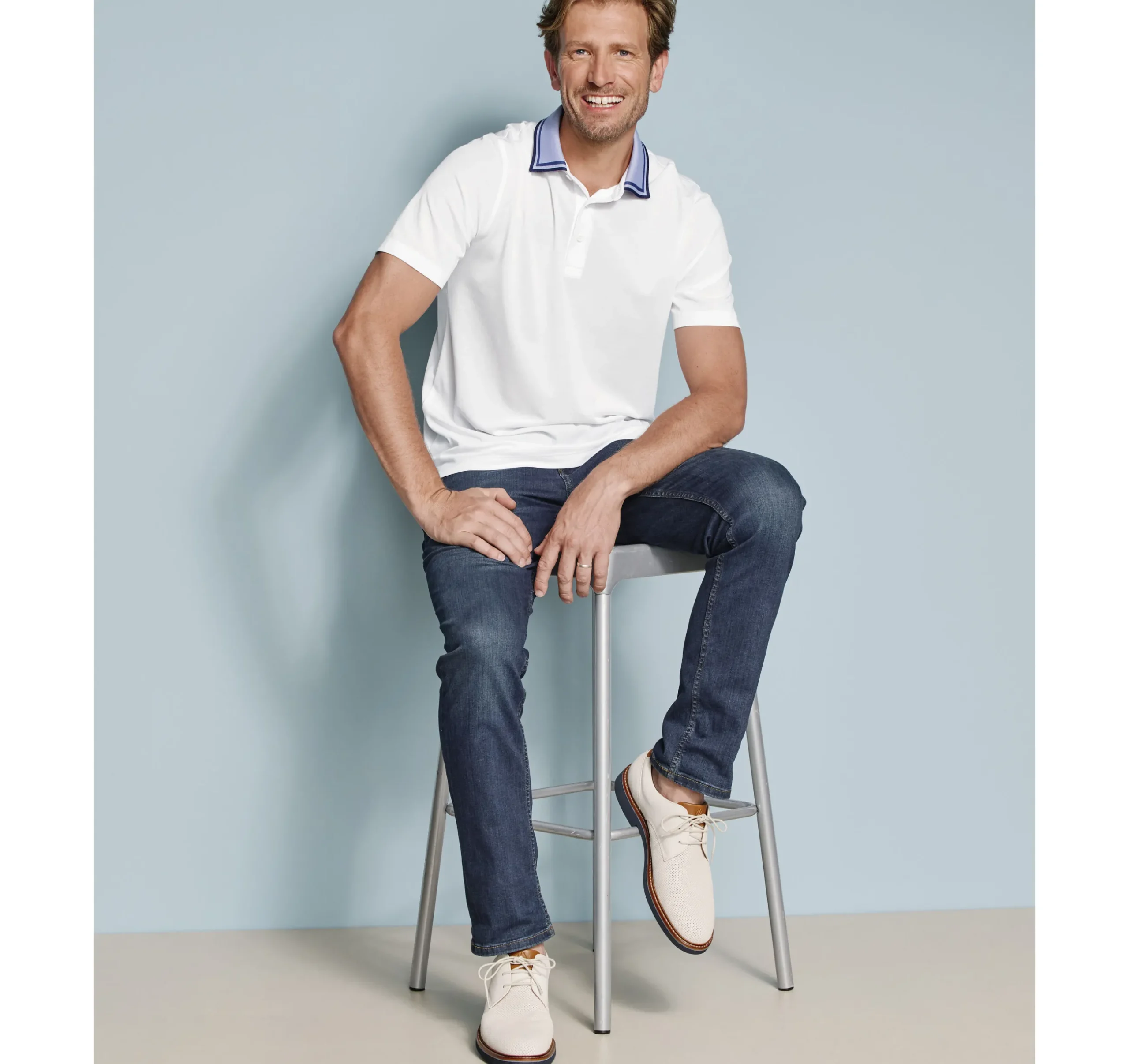 Tipped-Collar Polo