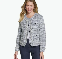 Tweed Jacket with Removable Hooded Bib