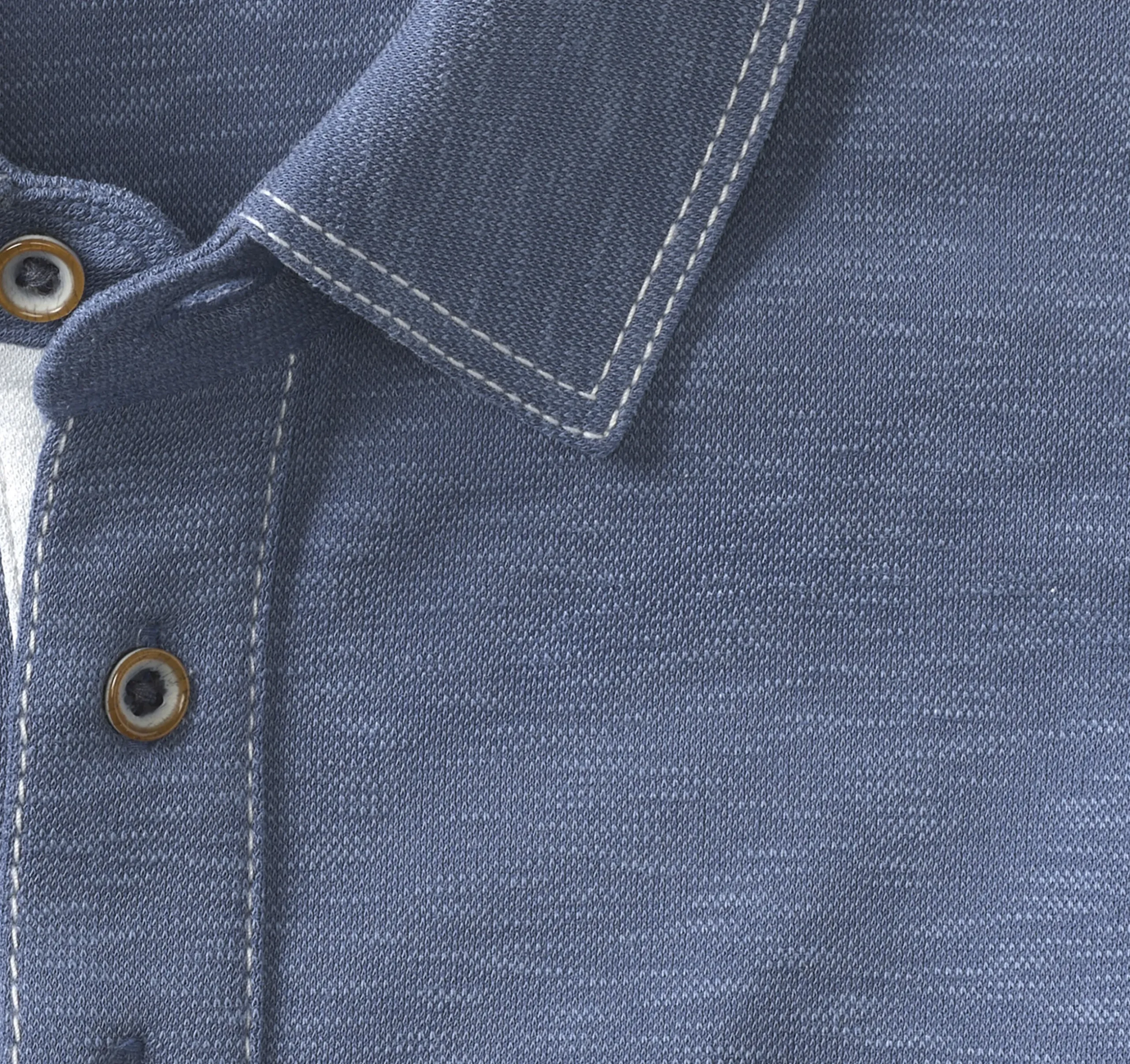 Vintage Slub Long-Sleeve Polo