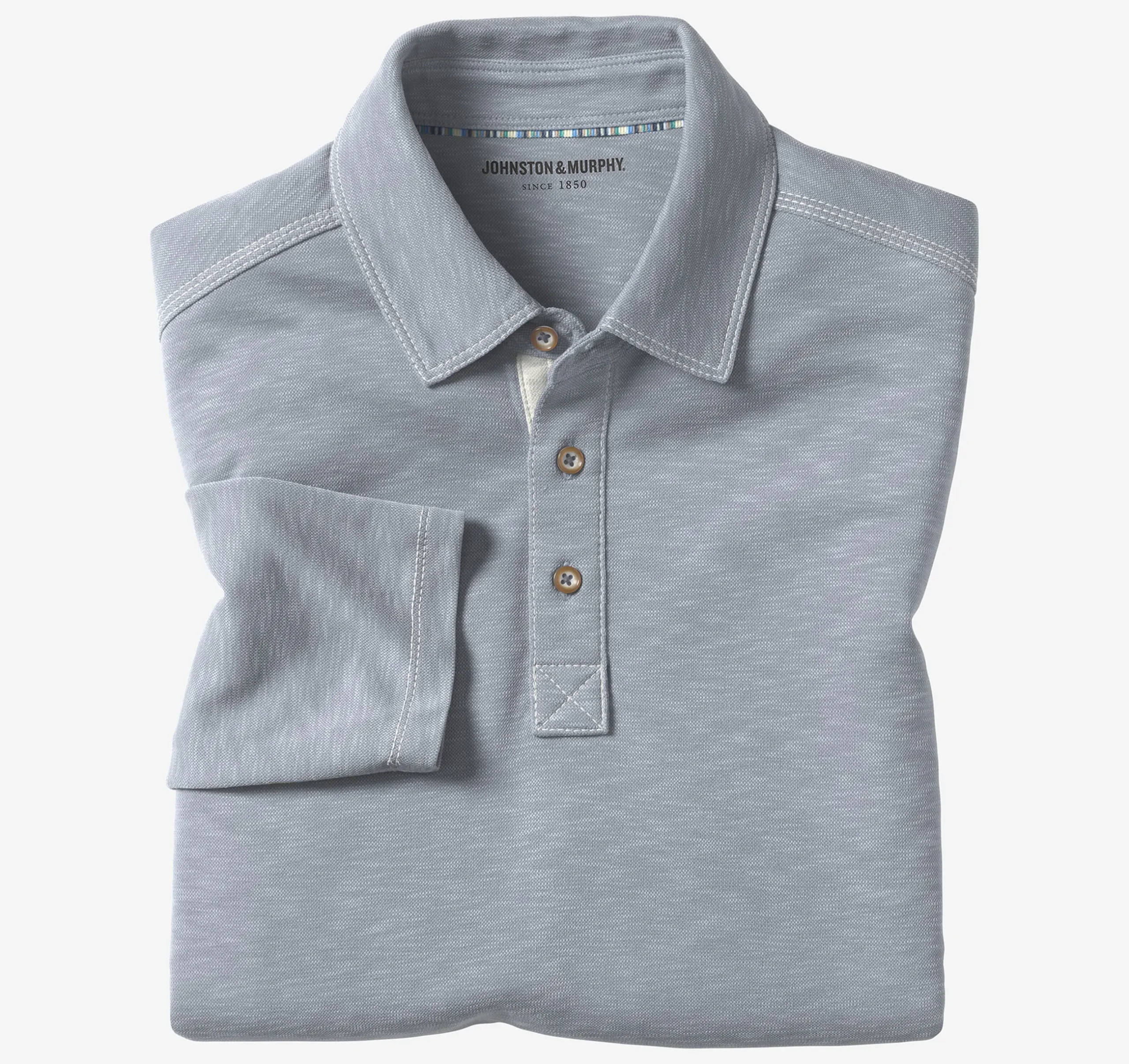 Vintage Slub Long-Sleeve Polo