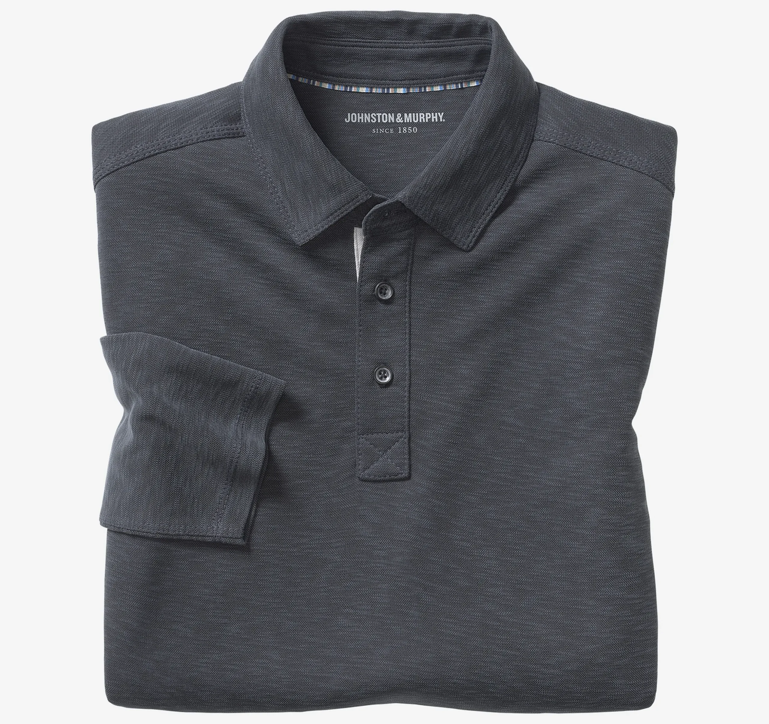 Vintage Slub Long-Sleeve Polo