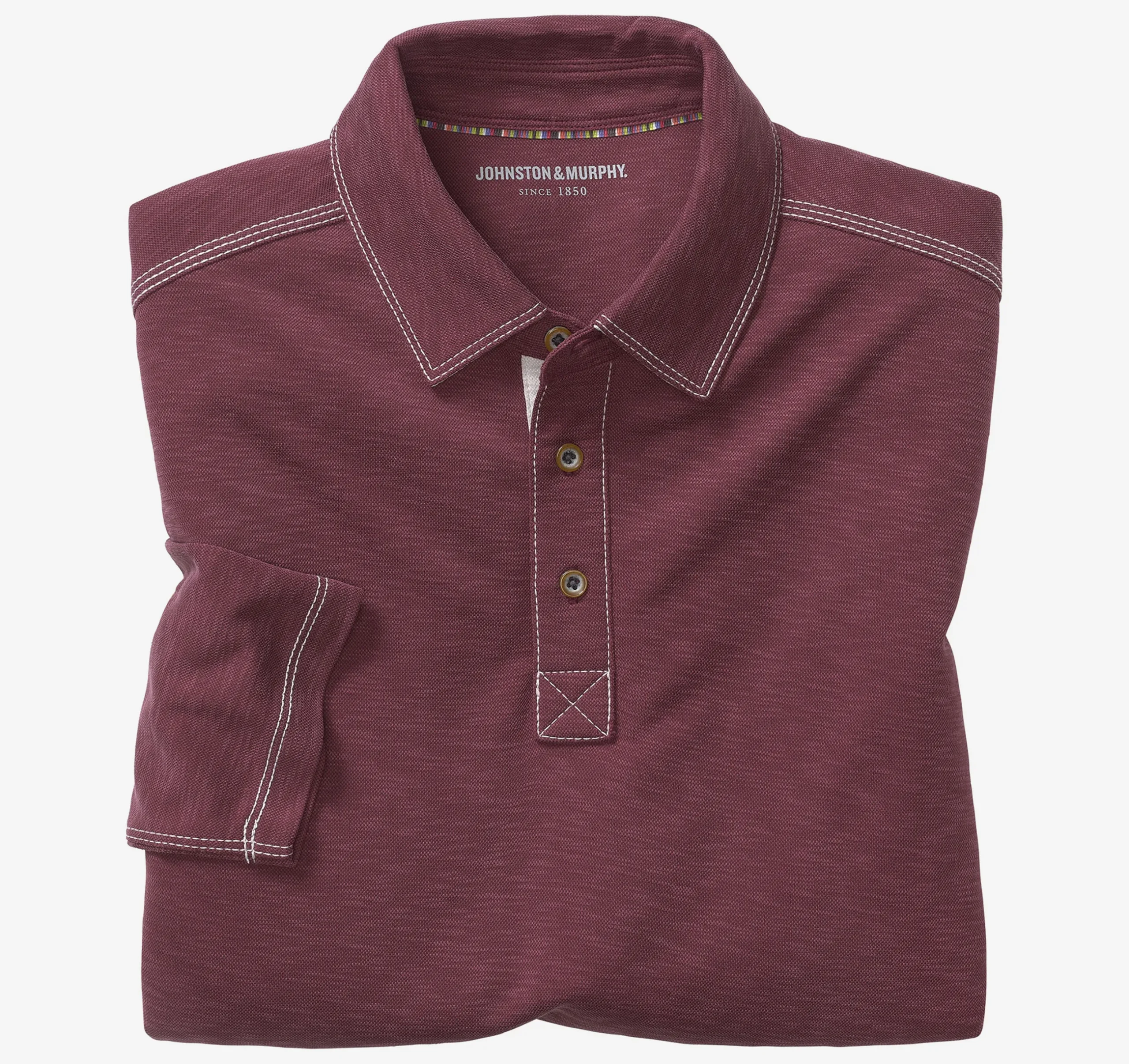 Vintage Slub Long-Sleeve Polo