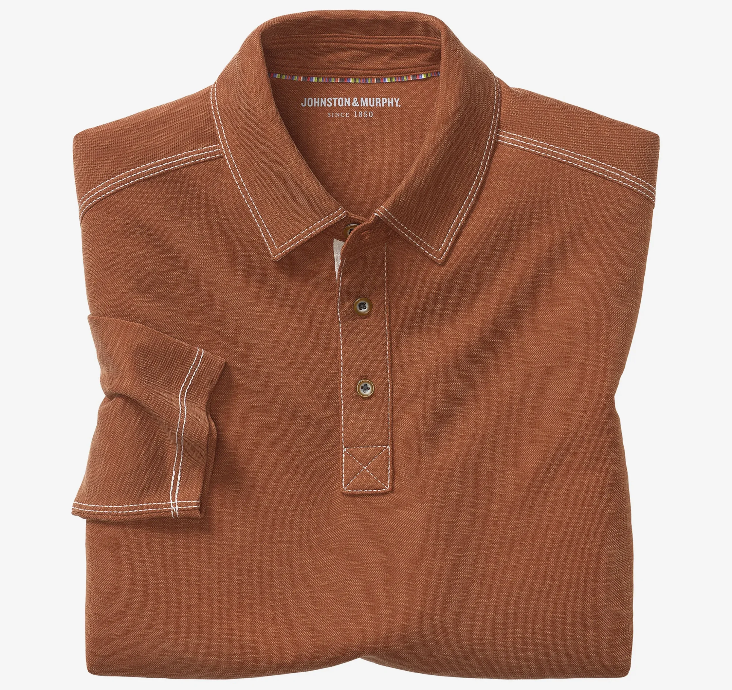 Vintage Slub Long-Sleeve Polo