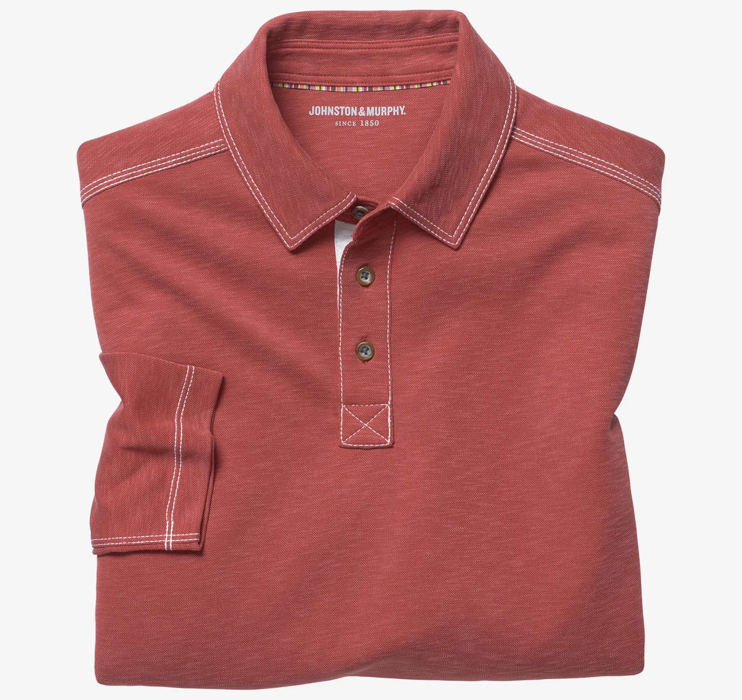 Vintage Slub Long-Sleeve Polo