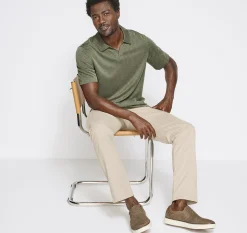 Vintage Slub V-Neck Polo