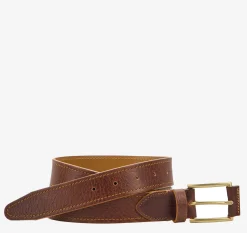 Western Pebbled Leather Belt