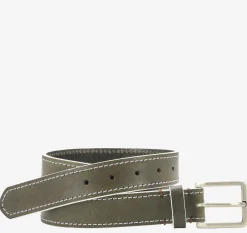 White-Edge Waxed Leather Belt