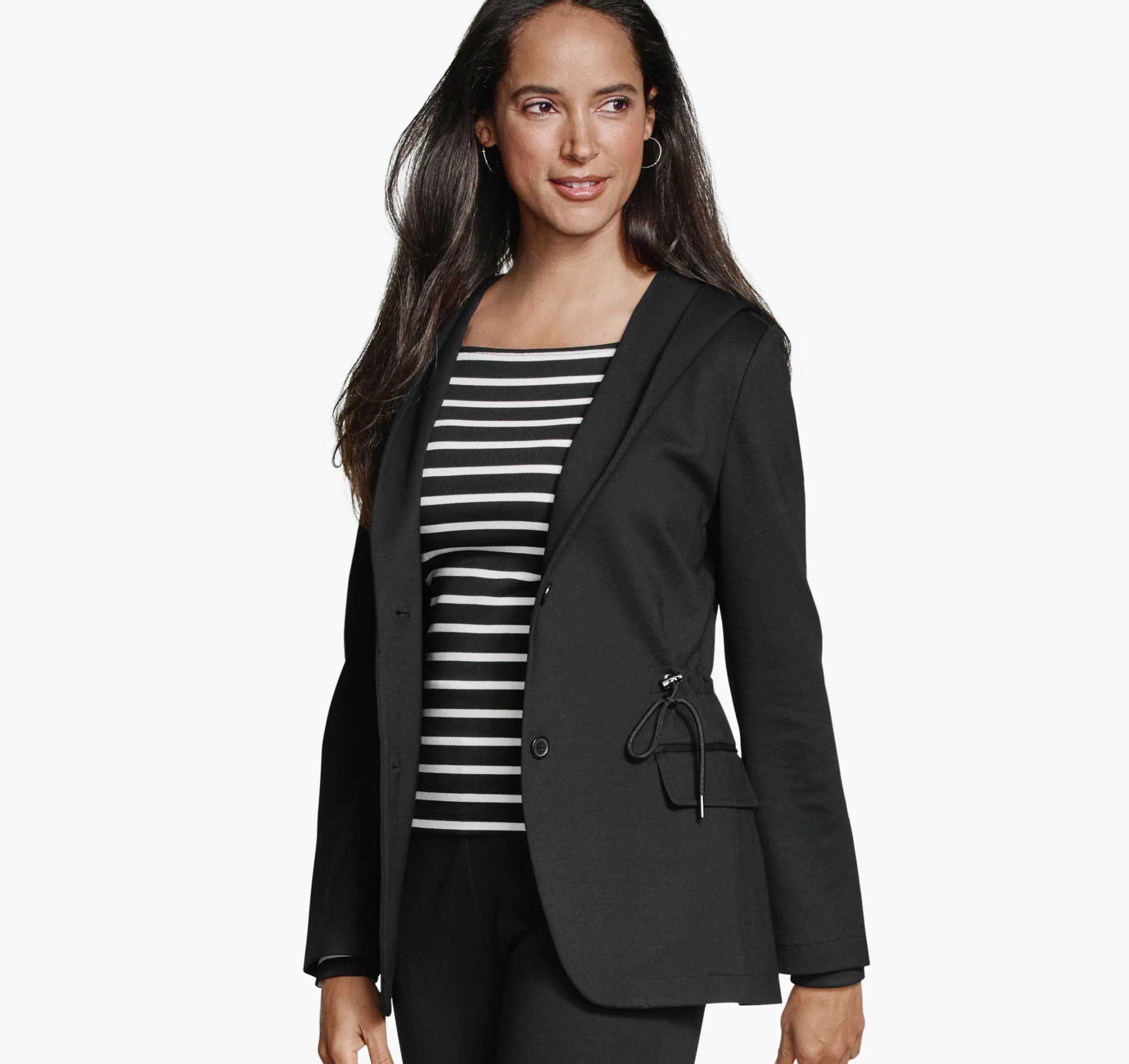 XC Flex® Shawl-Collar Blazer with Hood