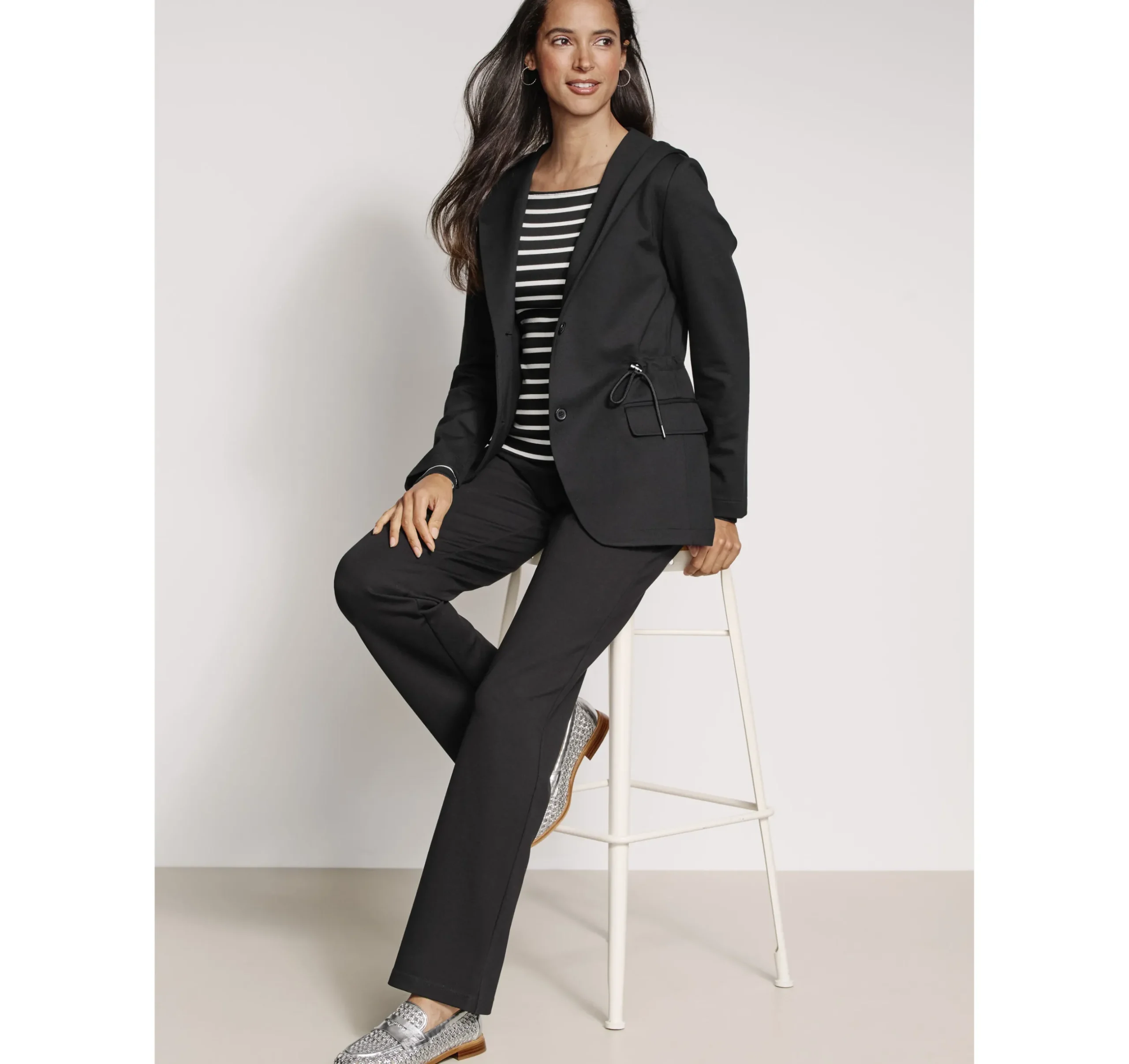 XC Flex® Shawl-Collar Blazer with Hood
