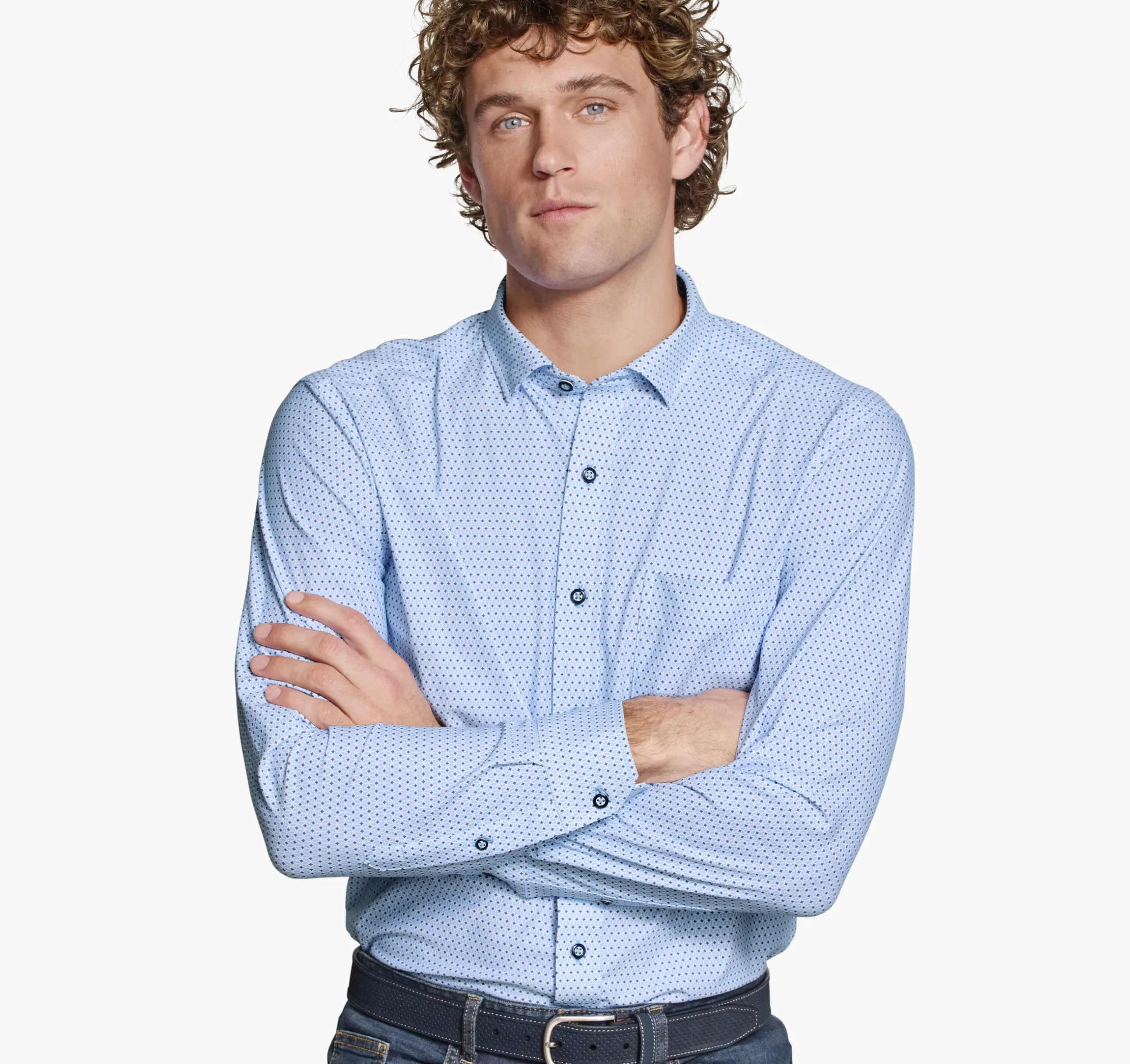 XC+™ Motion Long-Sleeve Print Knit Shirt